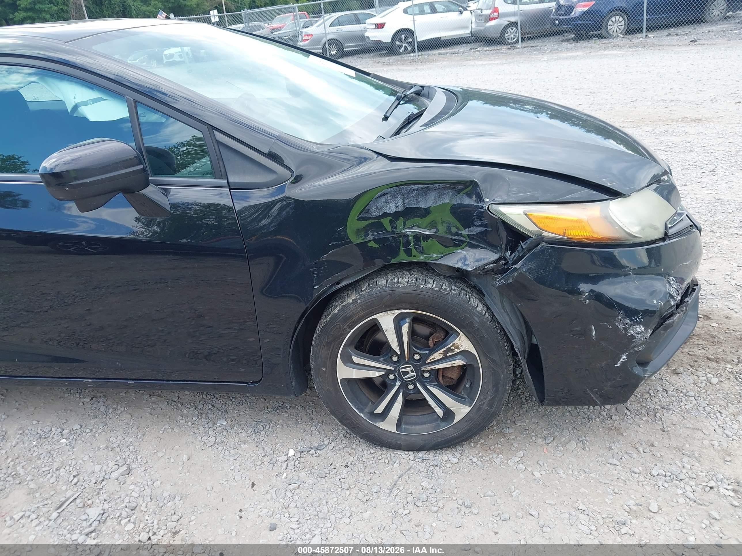 2014 Honda Civic Ex Black vin: 2HGFG3B80EH525638