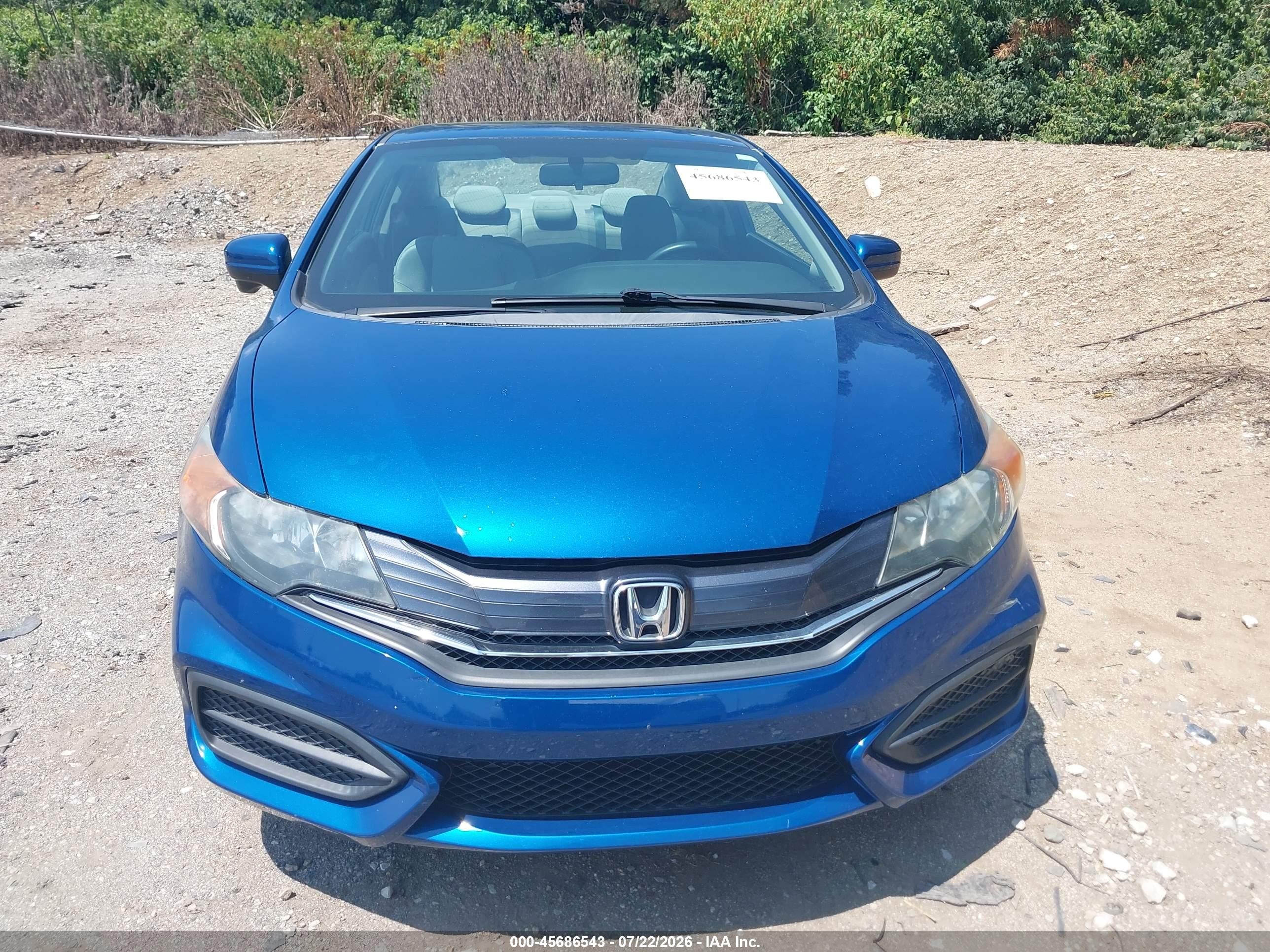 2015 Honda Civic Ex Blue vin: 2HGFG3B80FH504175