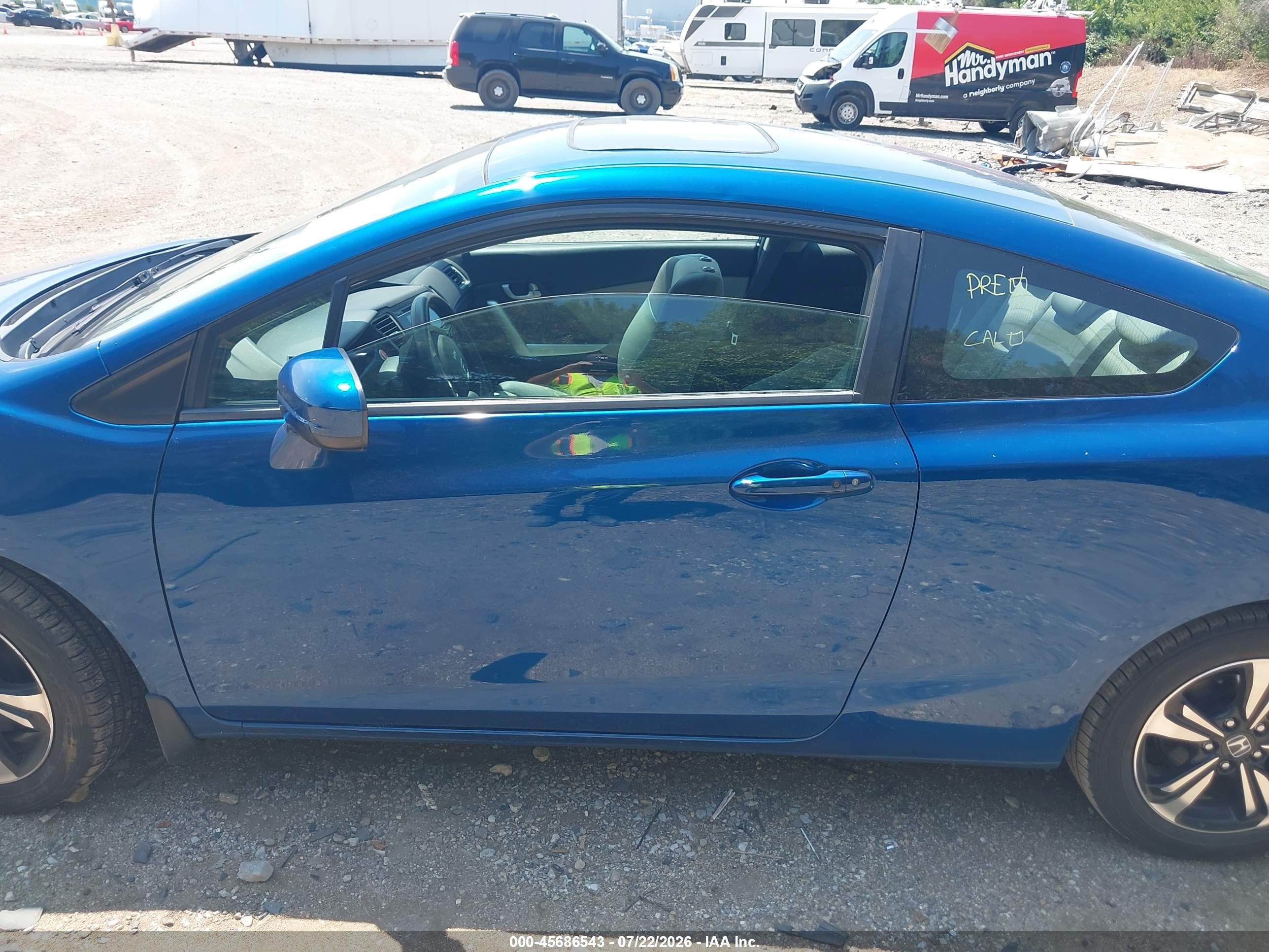 2015 Honda Civic Ex Blue vin: 2HGFG3B80FH504175