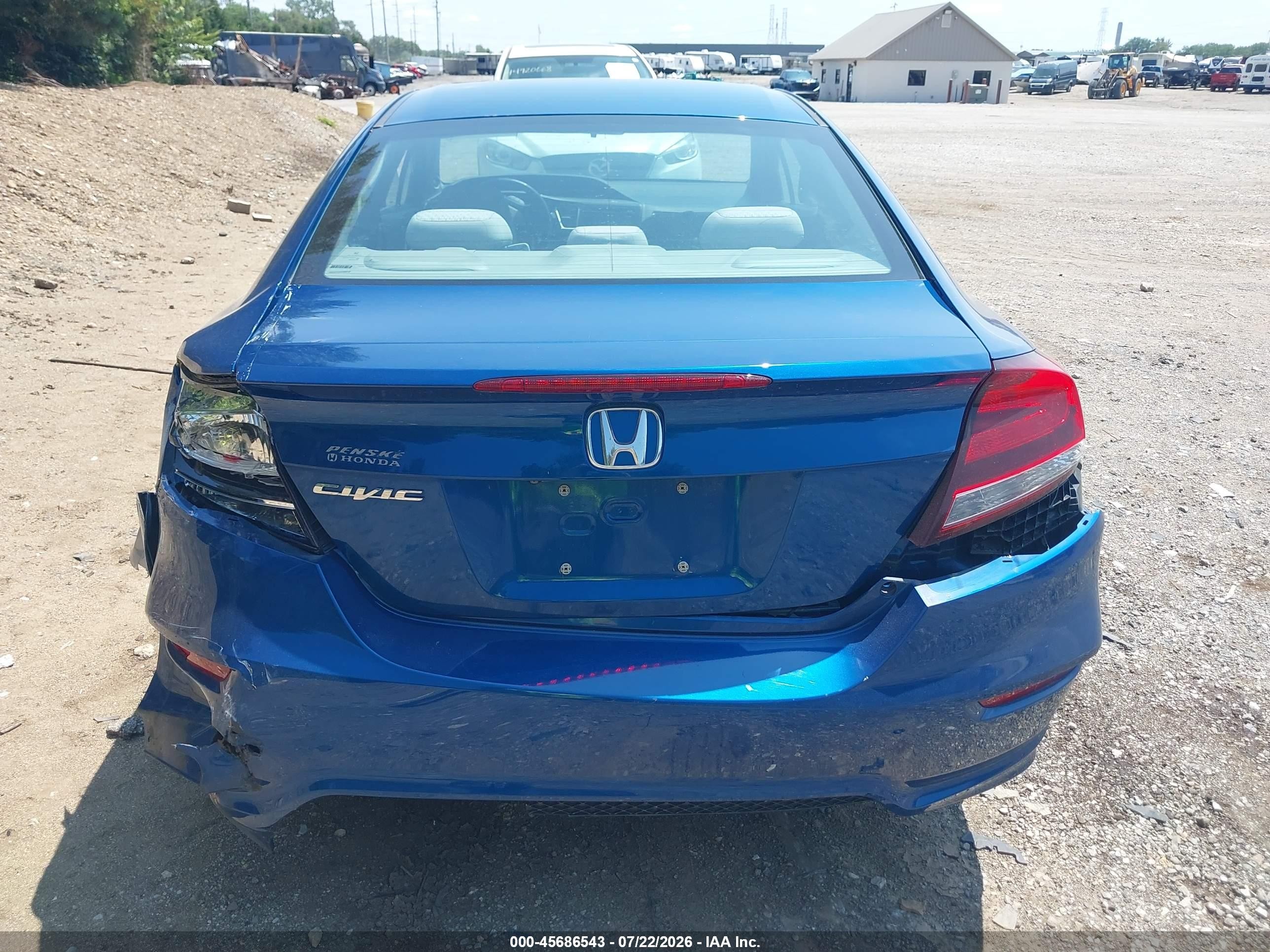 2015 Honda Civic Ex Blue vin: 2HGFG3B80FH504175