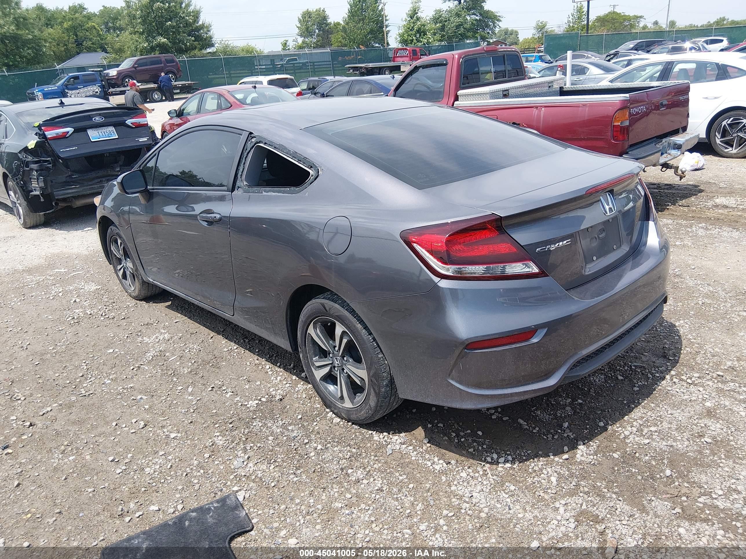2015 Honda Civic Ex Gray vin: 2HGFG3B80FH519114