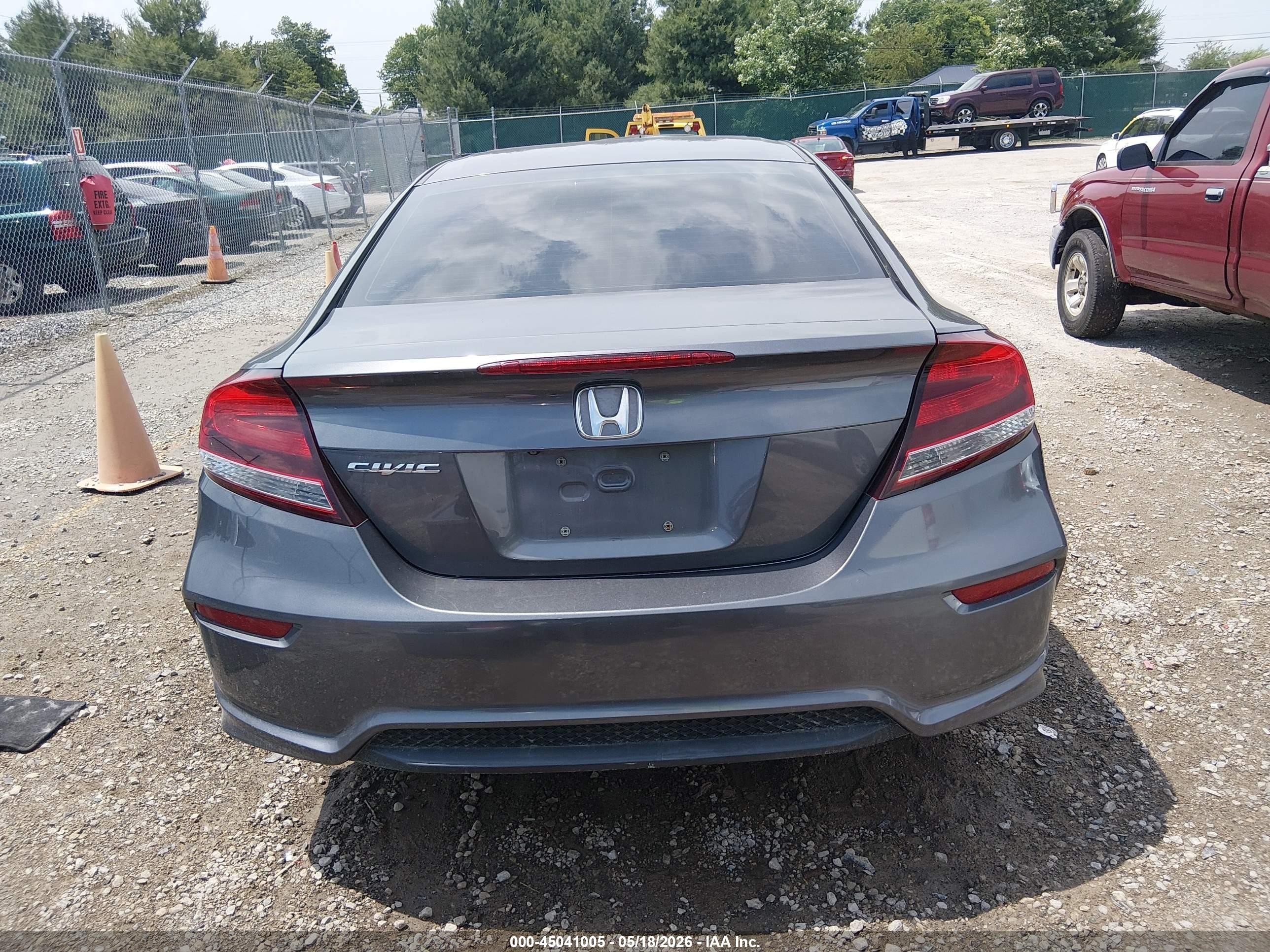 2015 Honda Civic Ex Gray vin: 2HGFG3B80FH519114