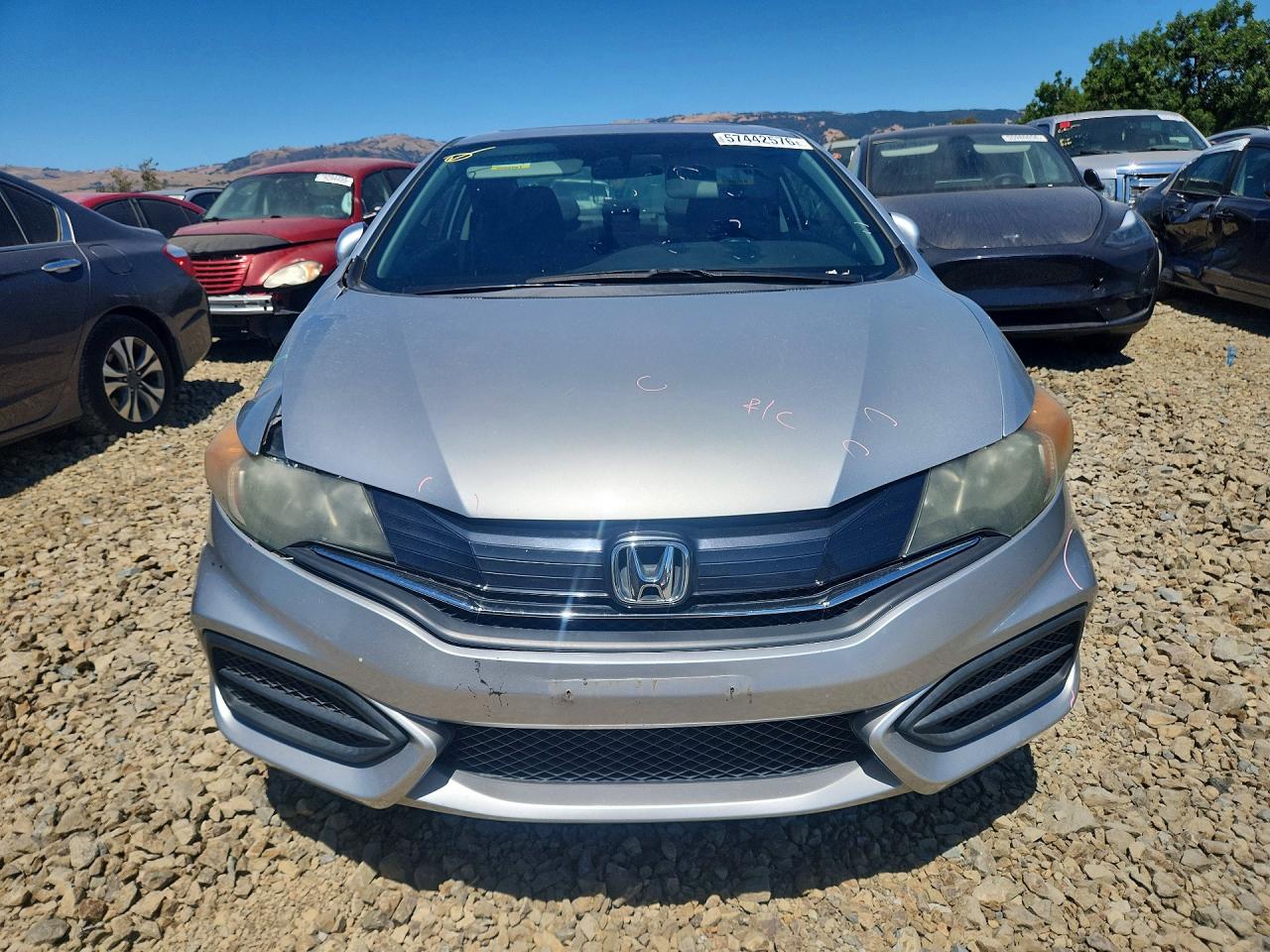 2015 Honda Civic Ex Gray vin: 2HGFG3B80FH520991