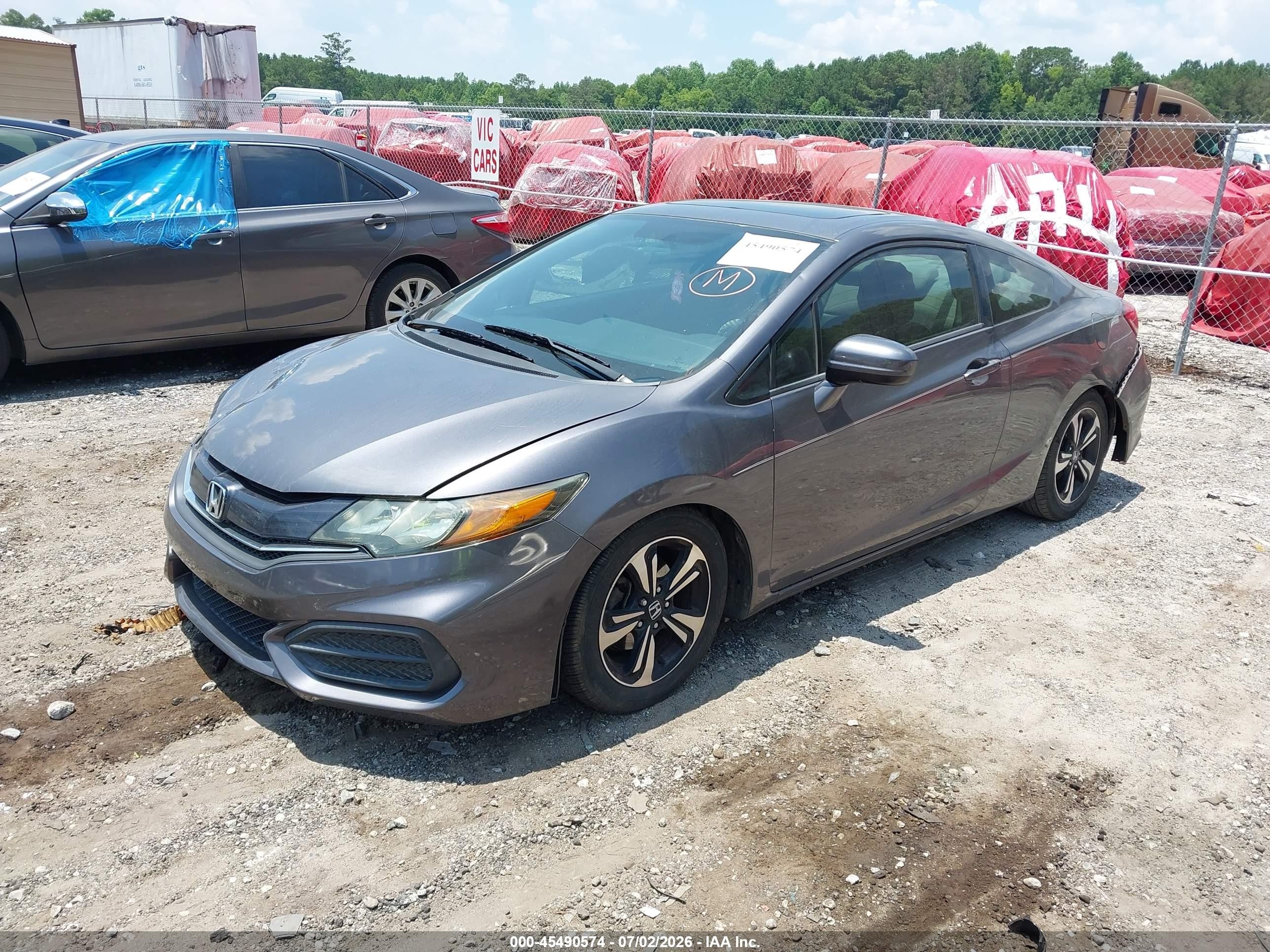 2015 Honda Civic Ex Gray vin: 2HGFG3B80FH522028