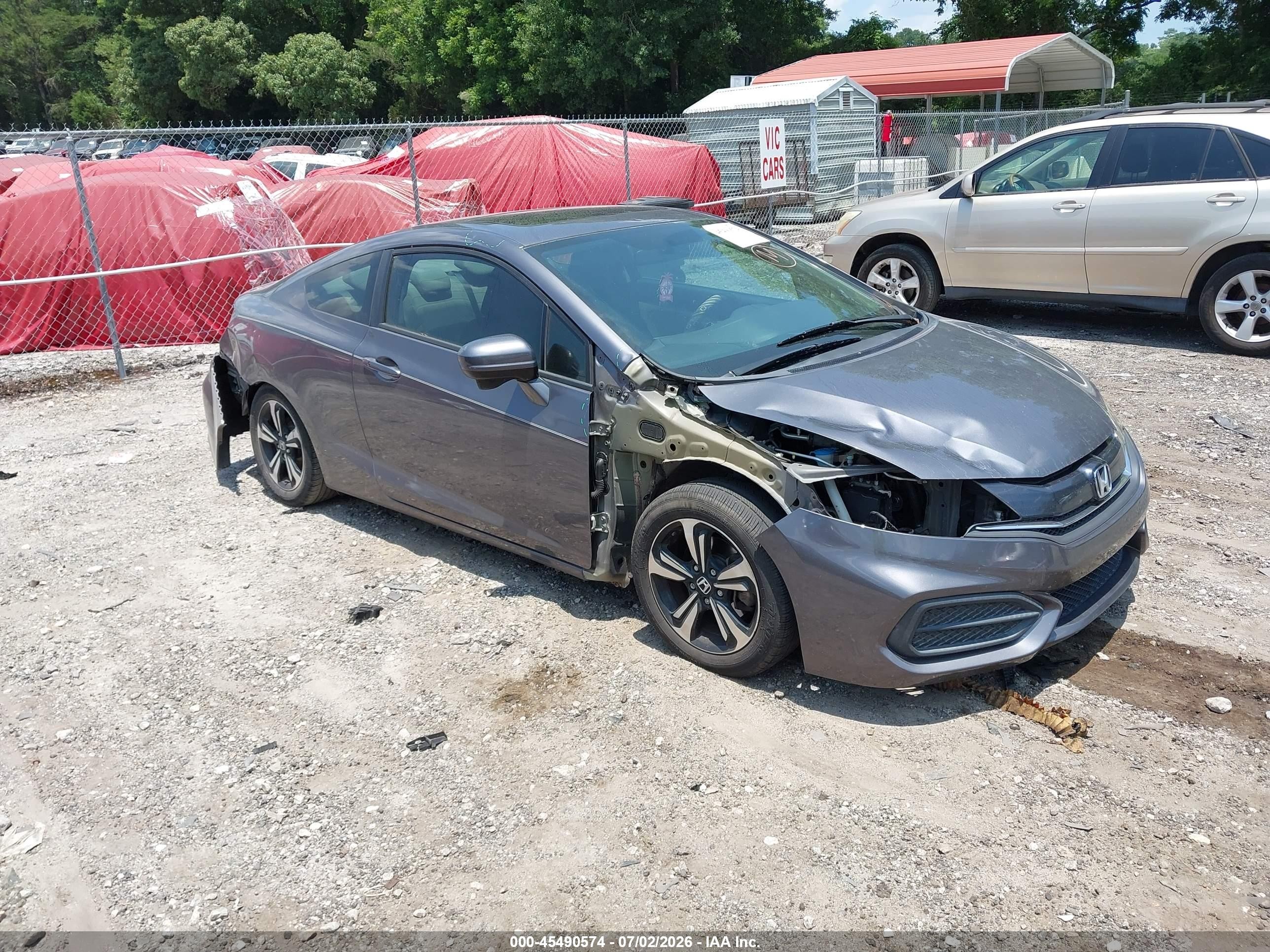 2015 Honda Civic Ex Gray vin: 2HGFG3B80FH522028