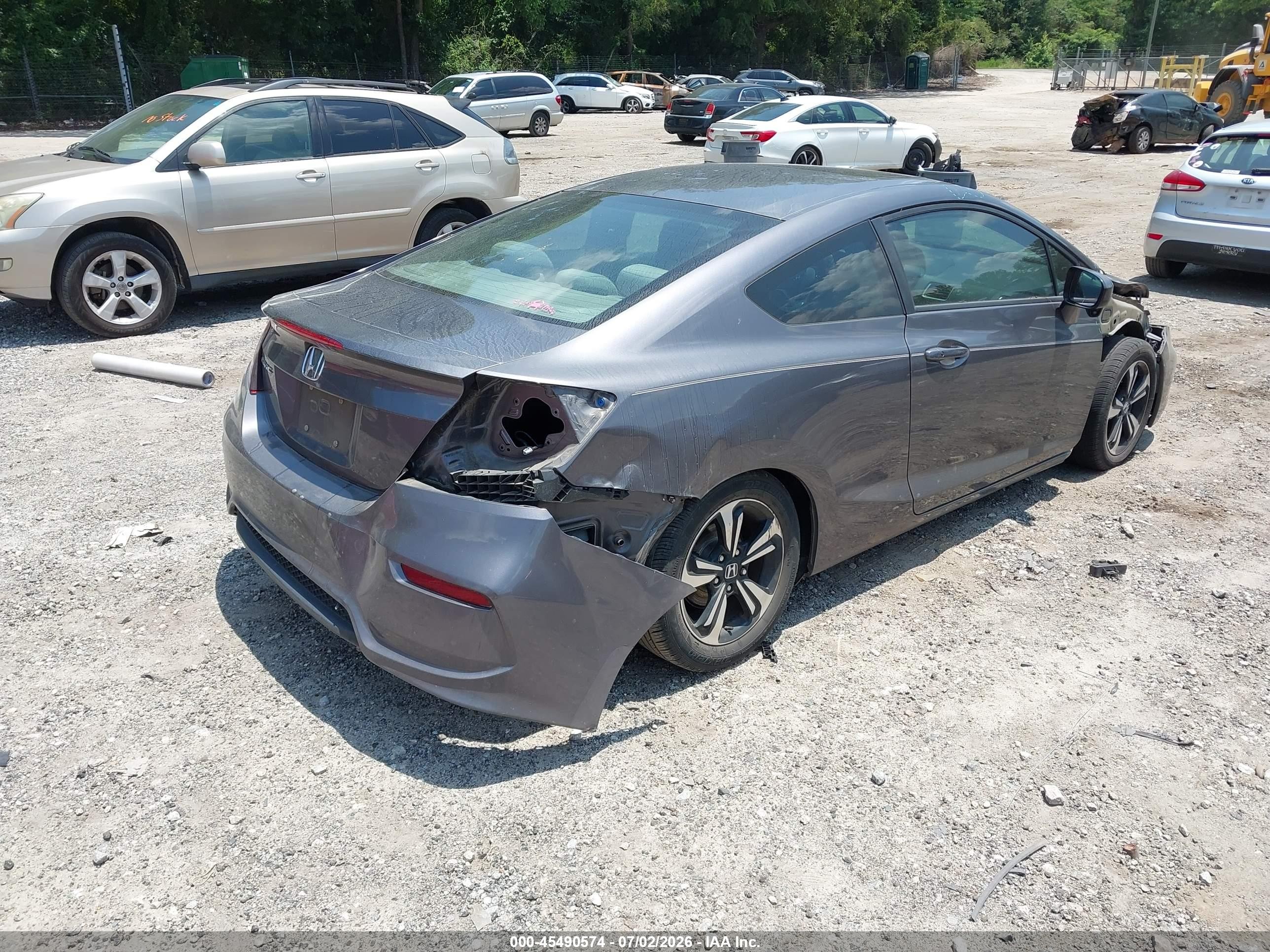 2015 Honda Civic Ex Gray vin: 2HGFG3B80FH522028