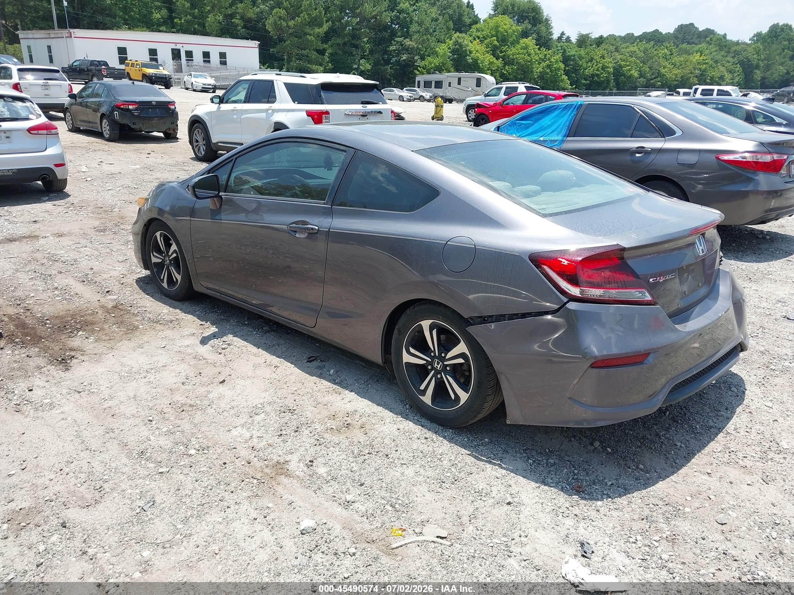 2015 Honda Civic Ex Gray vin: 2HGFG3B80FH522028