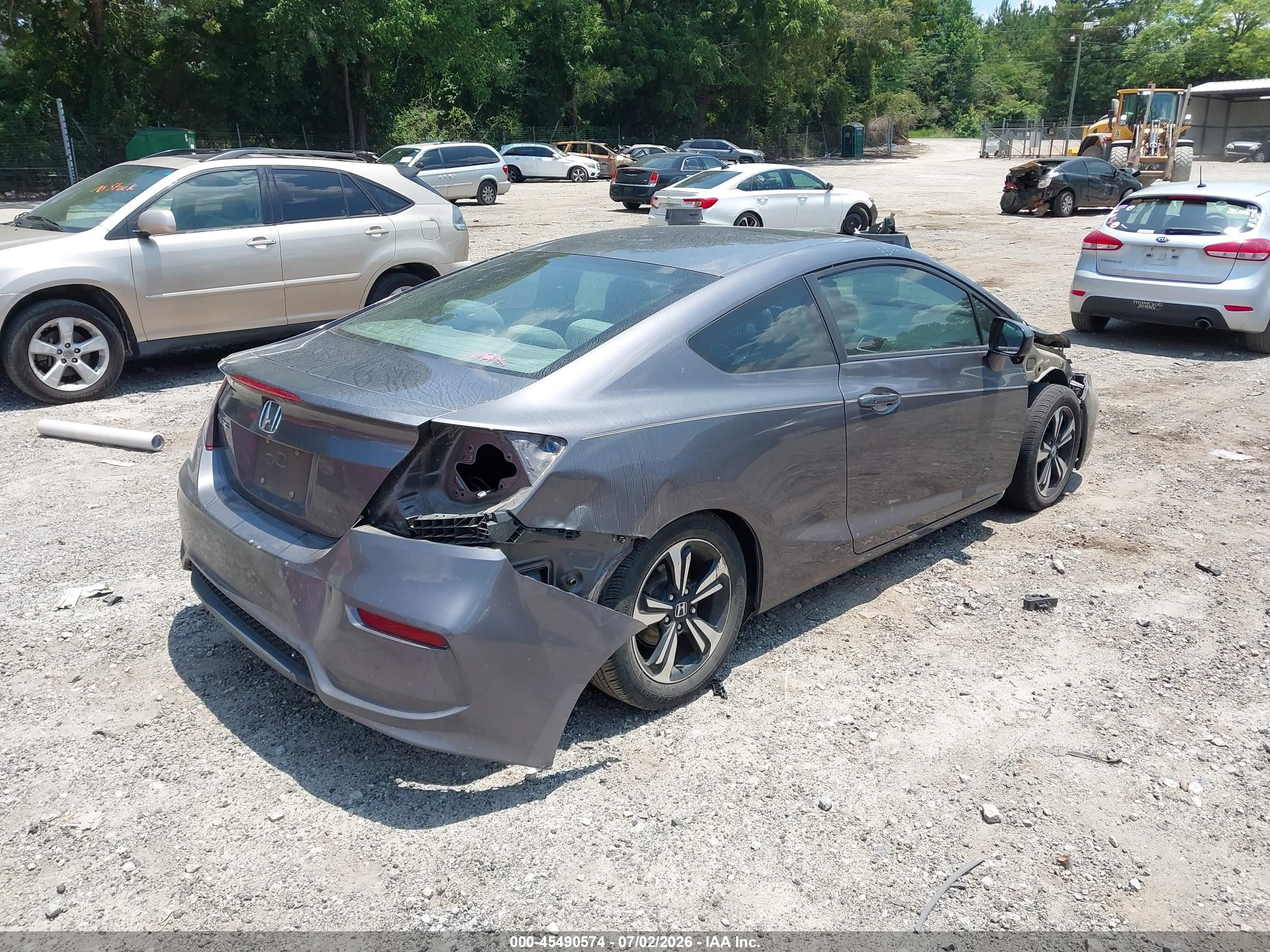 2015 Honda Civic Ex Gray vin: 2HGFG3B80FH522028