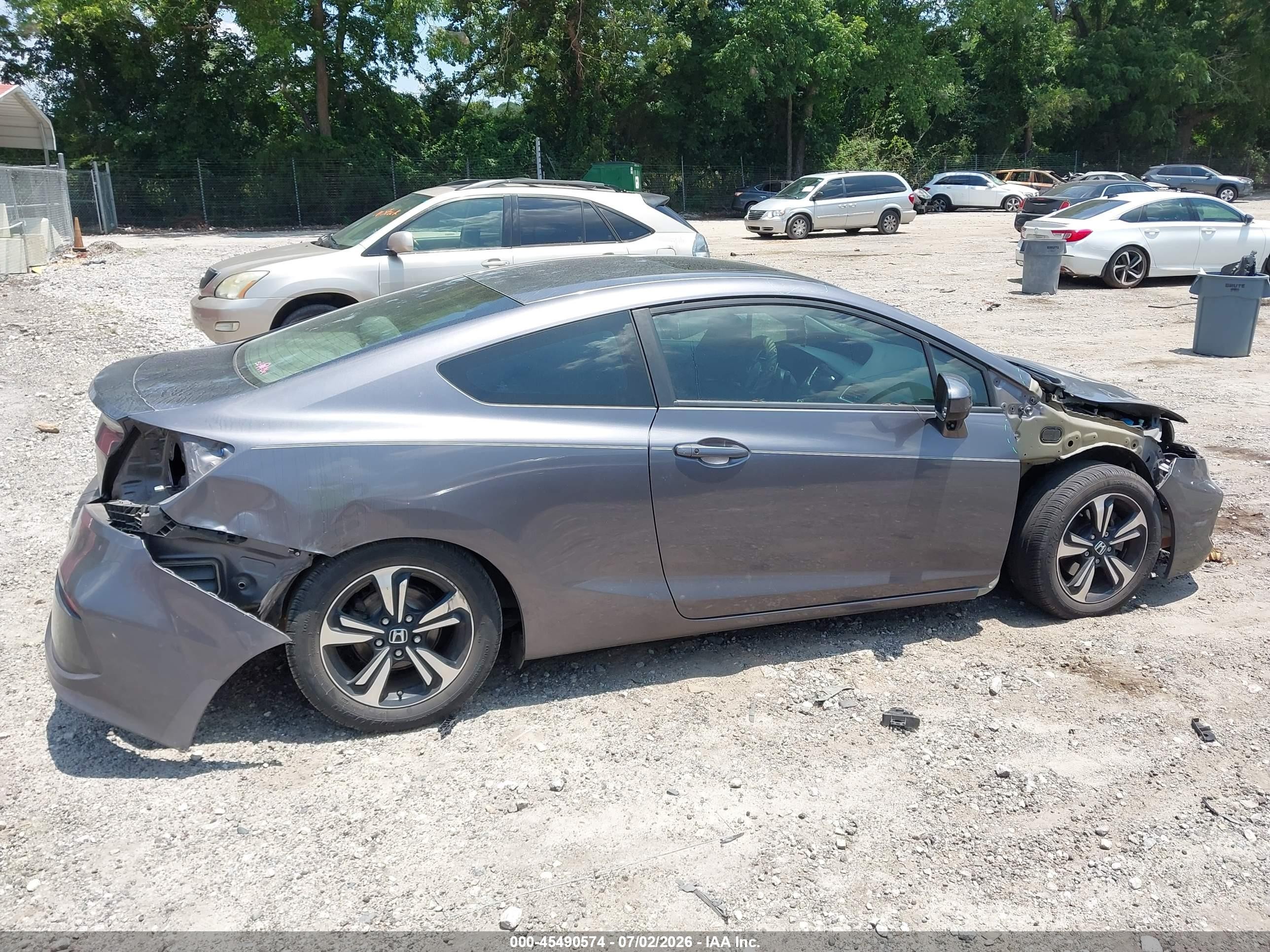 2015 Honda Civic Ex Gray vin: 2HGFG3B80FH522028