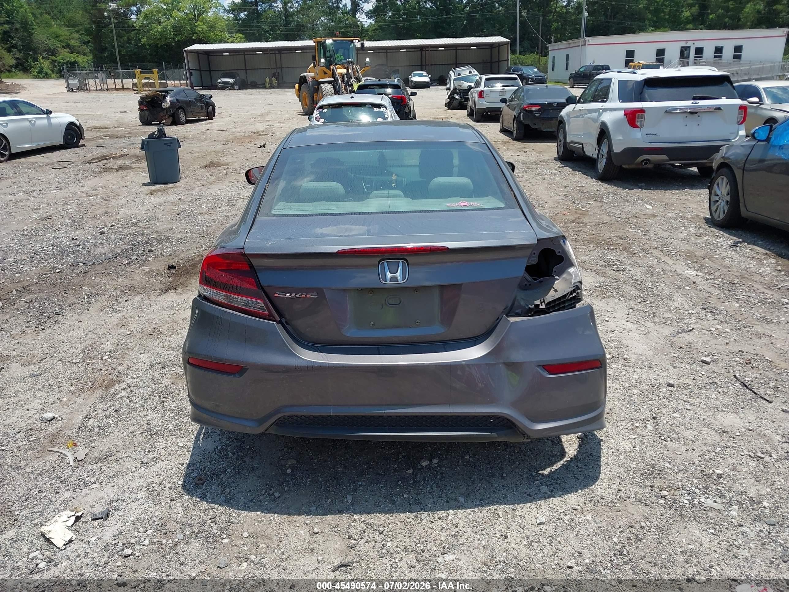 2015 Honda Civic Ex Gray vin: 2HGFG3B80FH522028