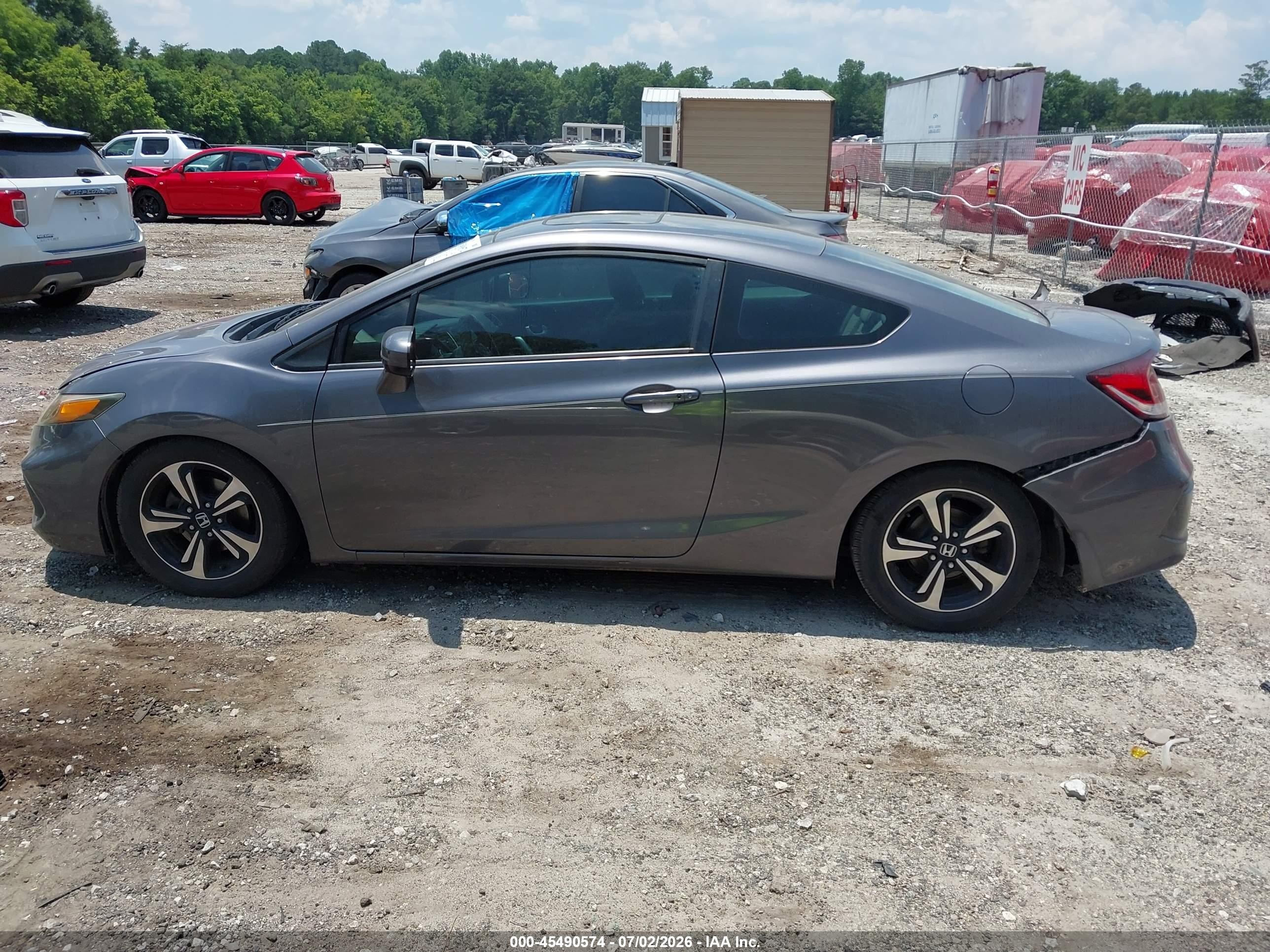 2015 Honda Civic Ex Gray vin: 2HGFG3B80FH522028