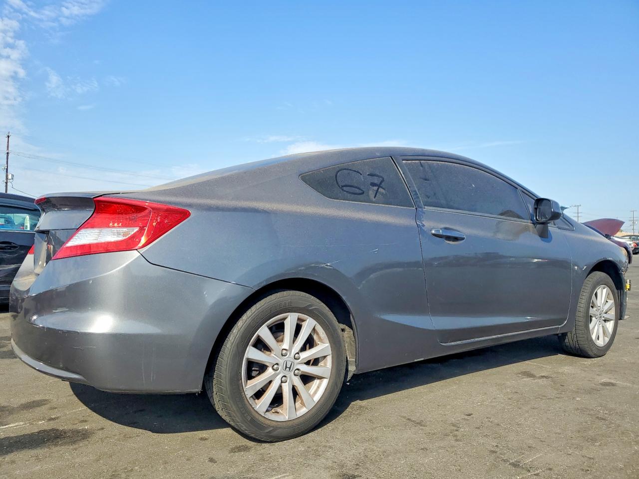 2012 Honda Civic Ex Gray vin: 2HGFG3B81CH525564