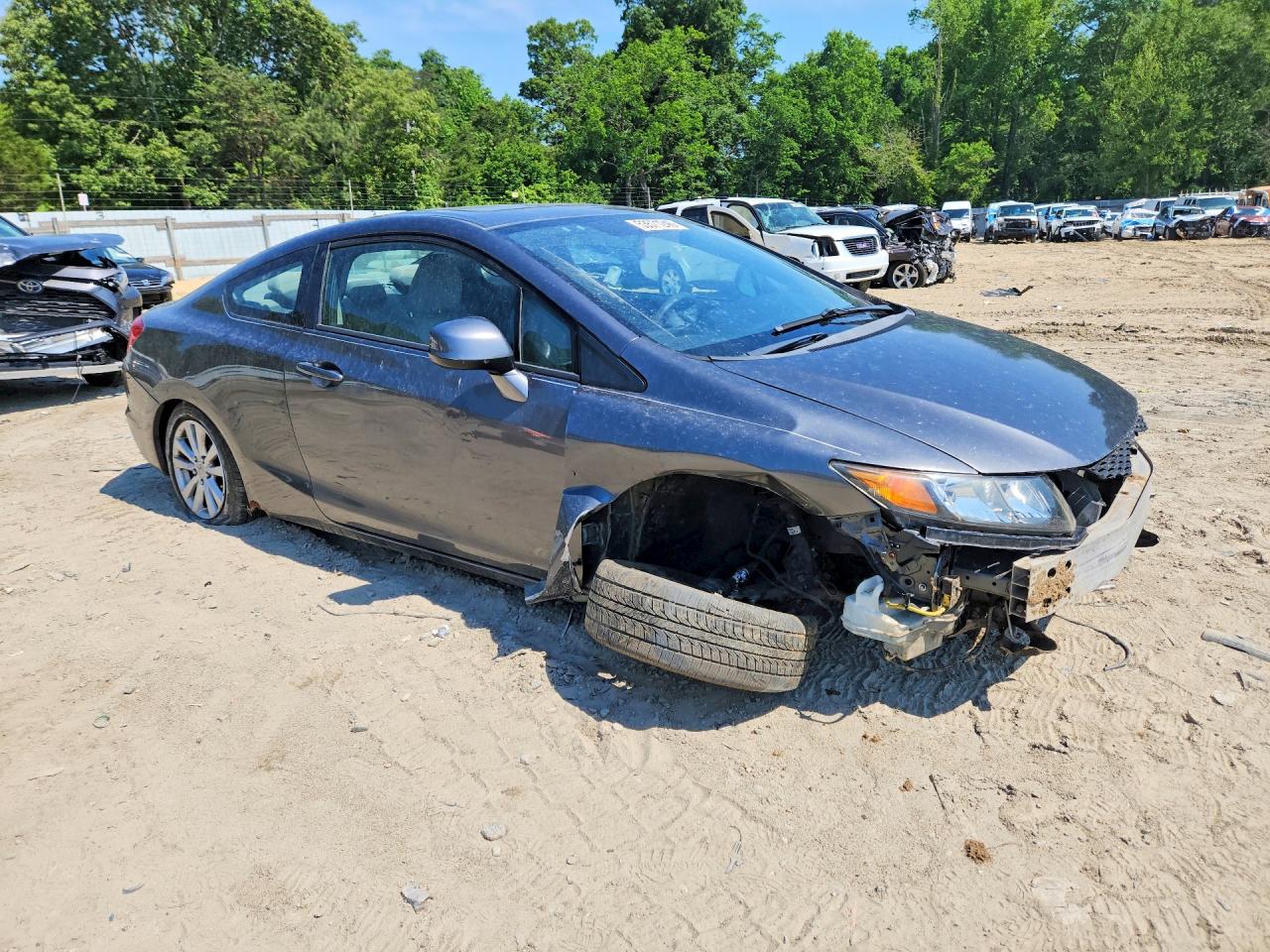 2012 Honda Civic Ex Серый vin: 2HGFG3B81CH537004
