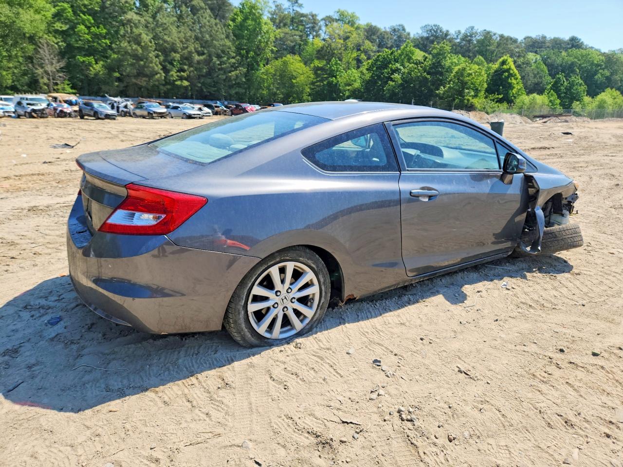 2012 Honda Civic Ex Серый vin: 2HGFG3B81CH537004