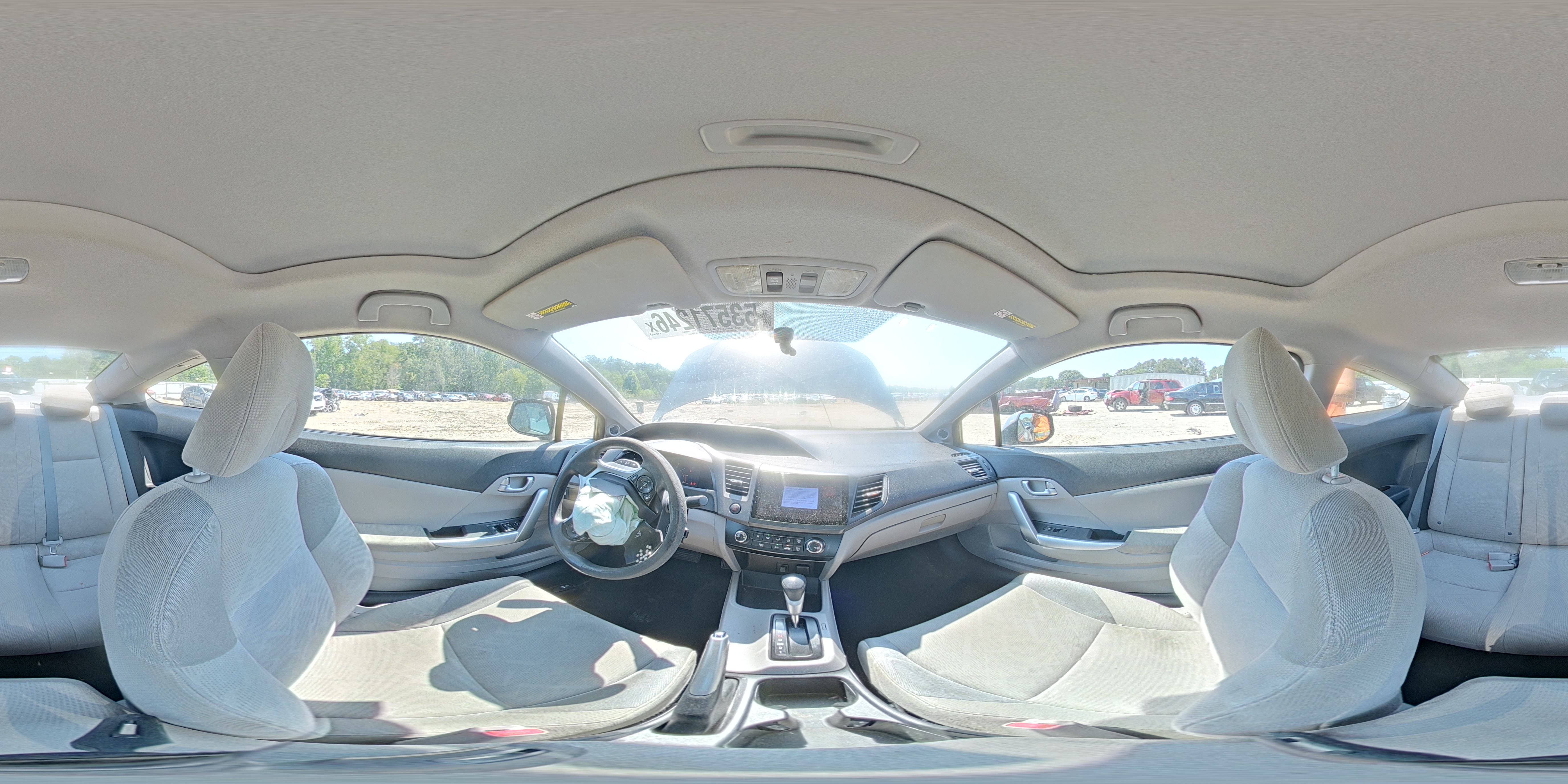 2012 Honda Civic Ex Серый vin: 2HGFG3B81CH537004