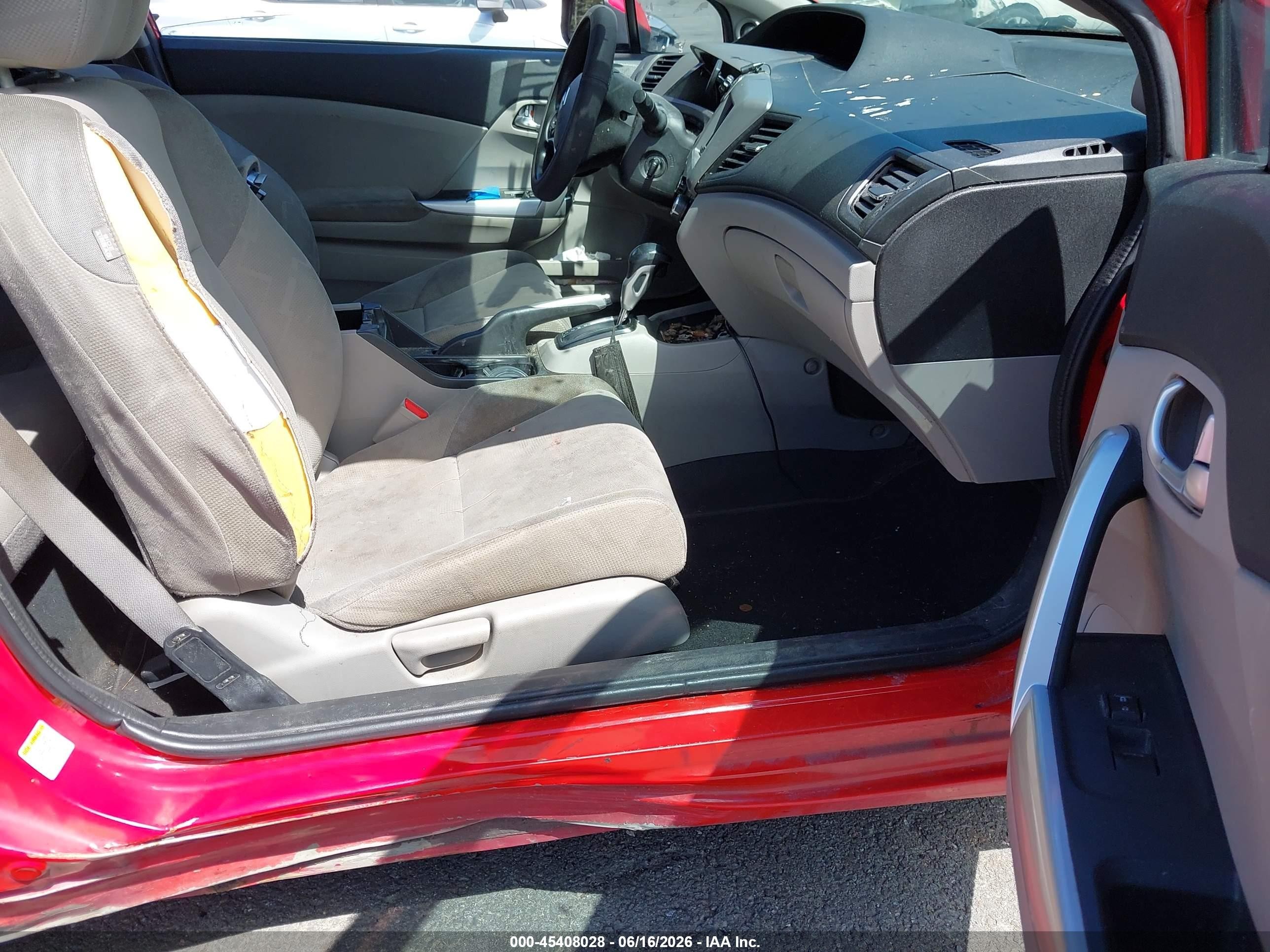 2012 Honda Civic Ex Red vin: 2HGFG3B81CH560640