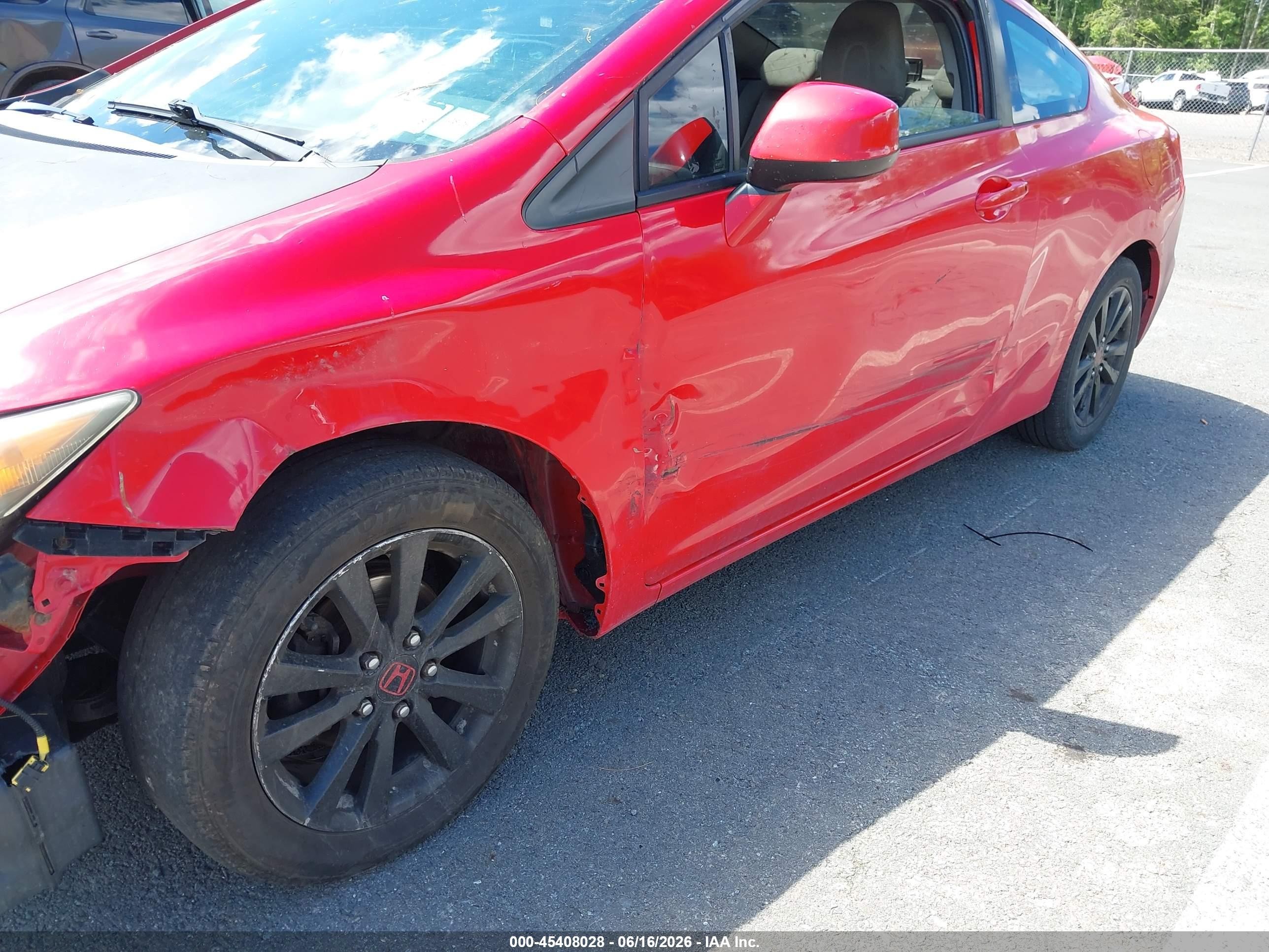 2012 Honda Civic Ex Red vin: 2HGFG3B81CH560640