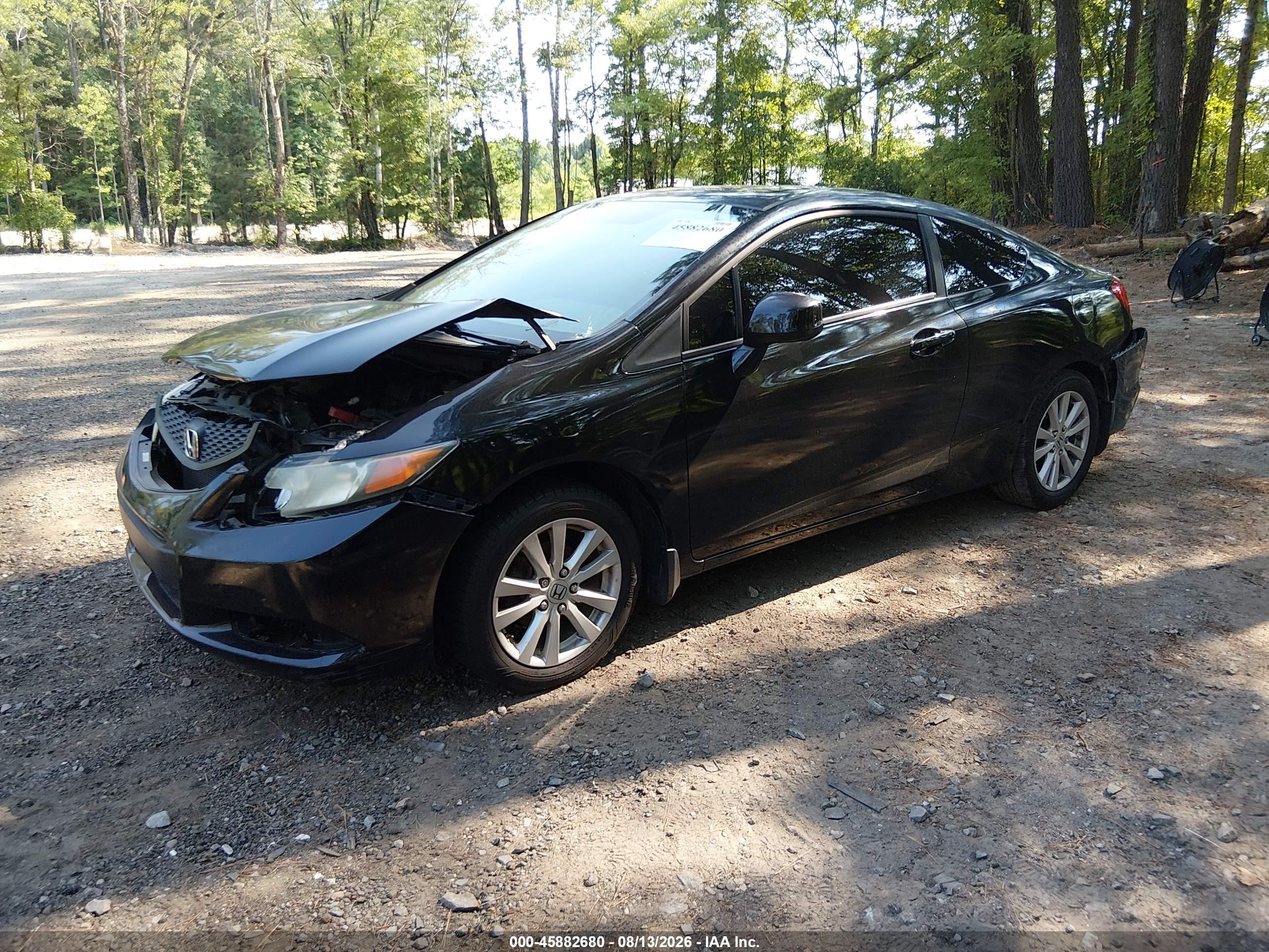 2012 Honda Civic Ex Black vin: 2HGFG3B81CH564509
