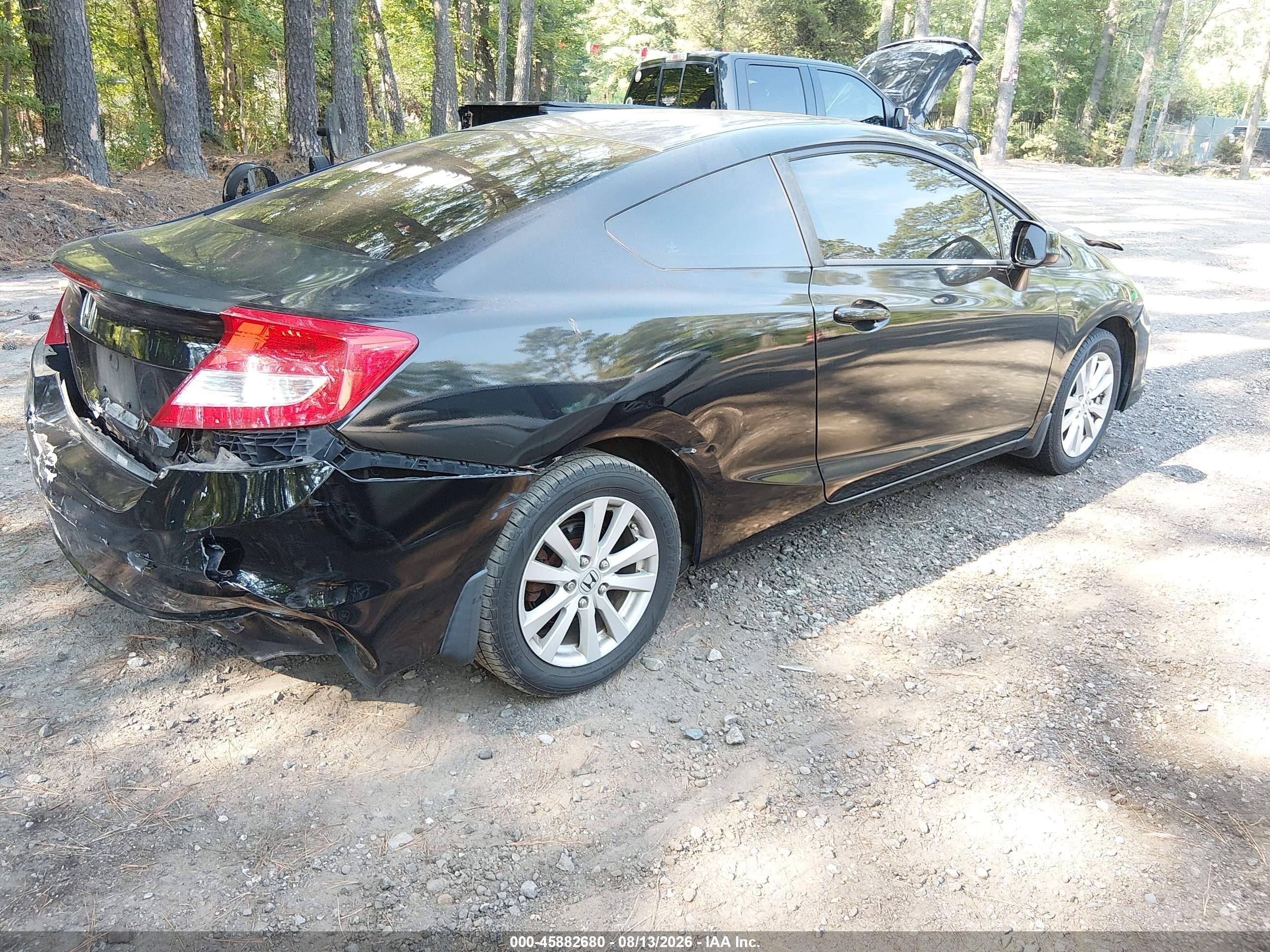 2012 Honda Civic Ex Black vin: 2HGFG3B81CH564509