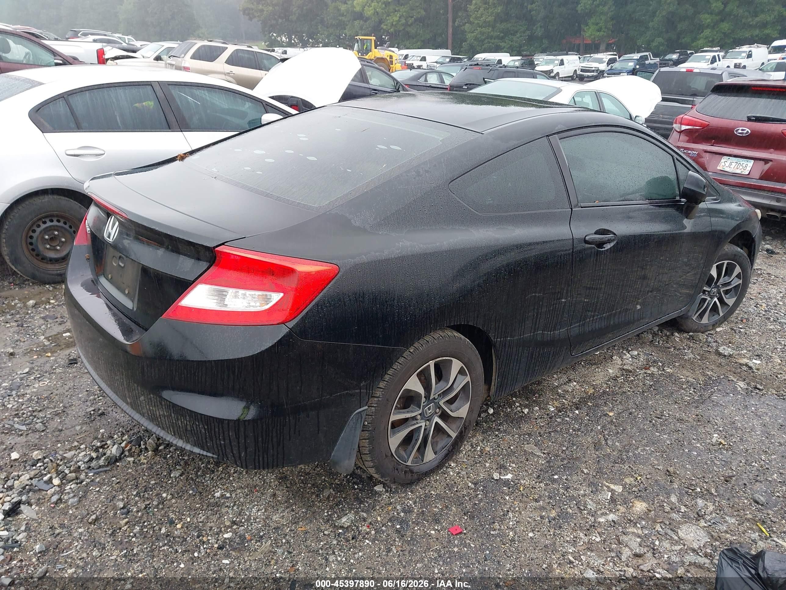 2013 Honda Civic Ex Black vin: 2HGFG3B81DH511472