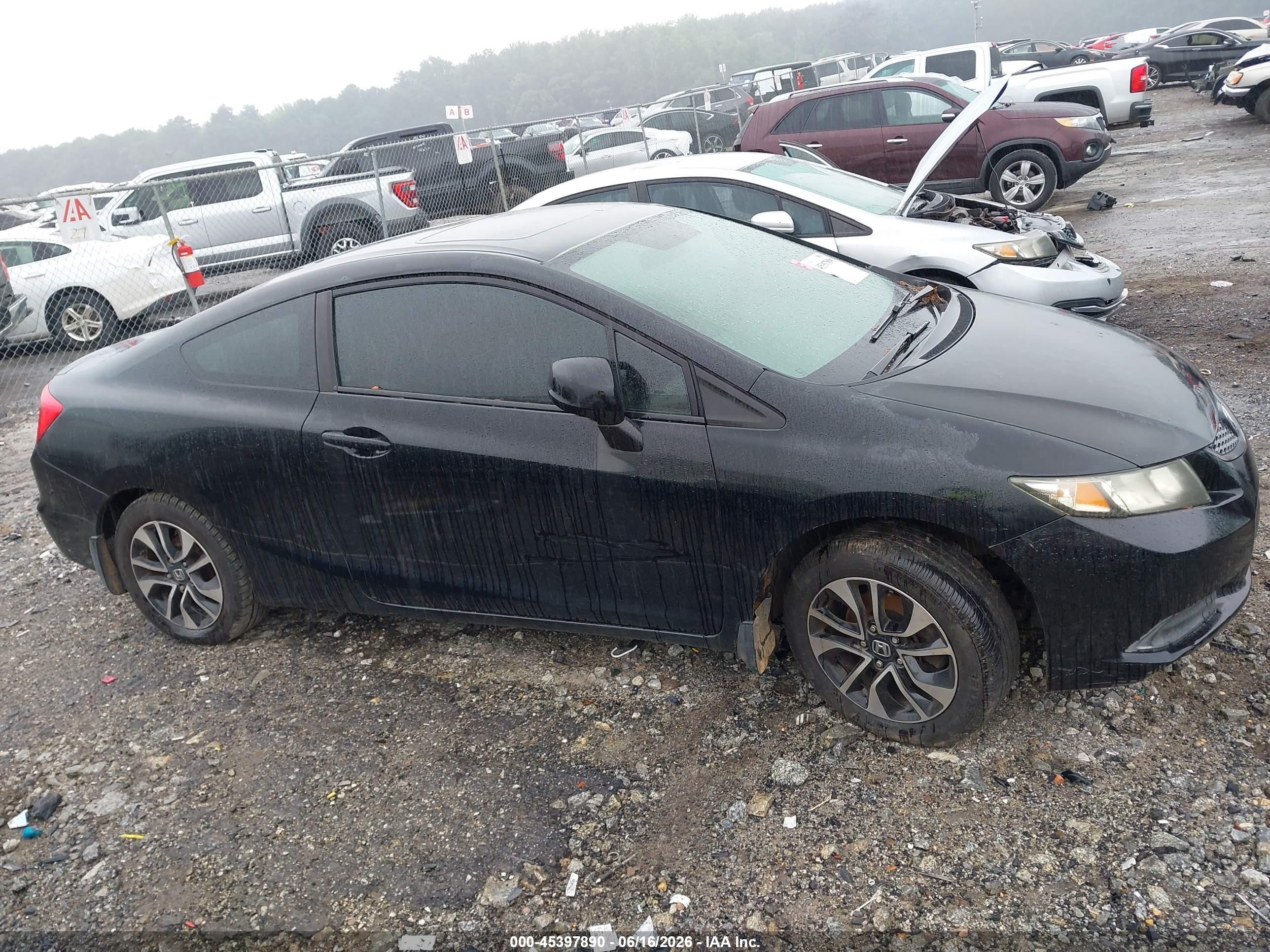 2013 Honda Civic Ex Black vin: 2HGFG3B81DH511472