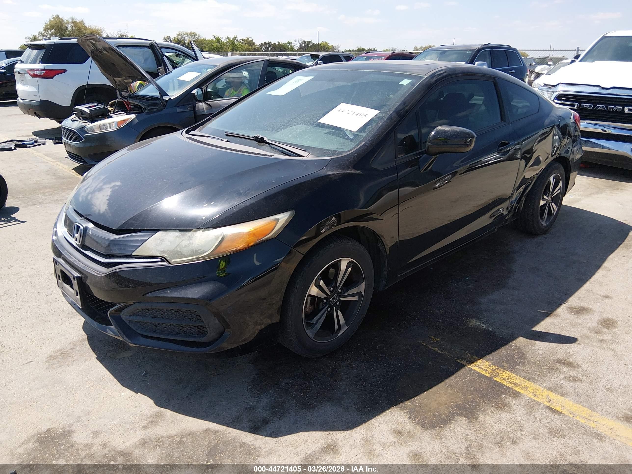2014 Honda Civic Ex Черный vin: 2HGFG3B81EH509173