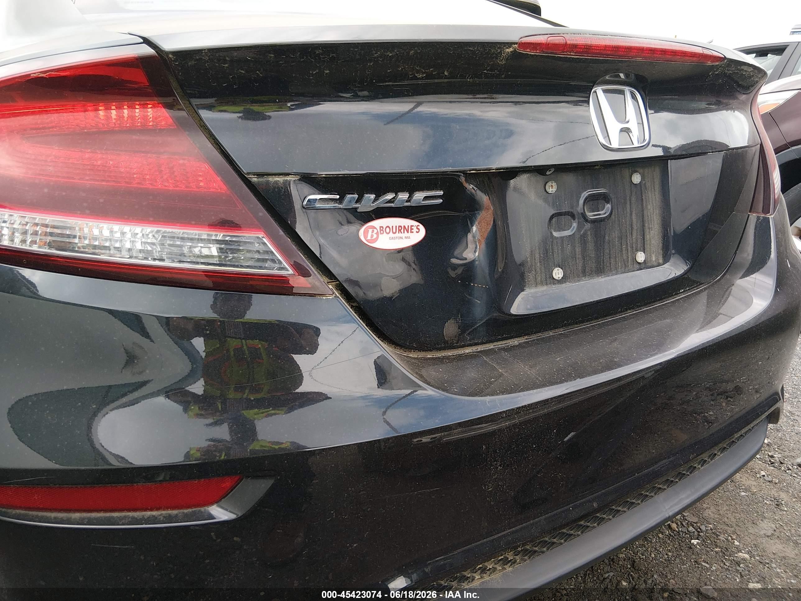 2014 Honda Civic Ex Black vin: 2HGFG3B81EH518570