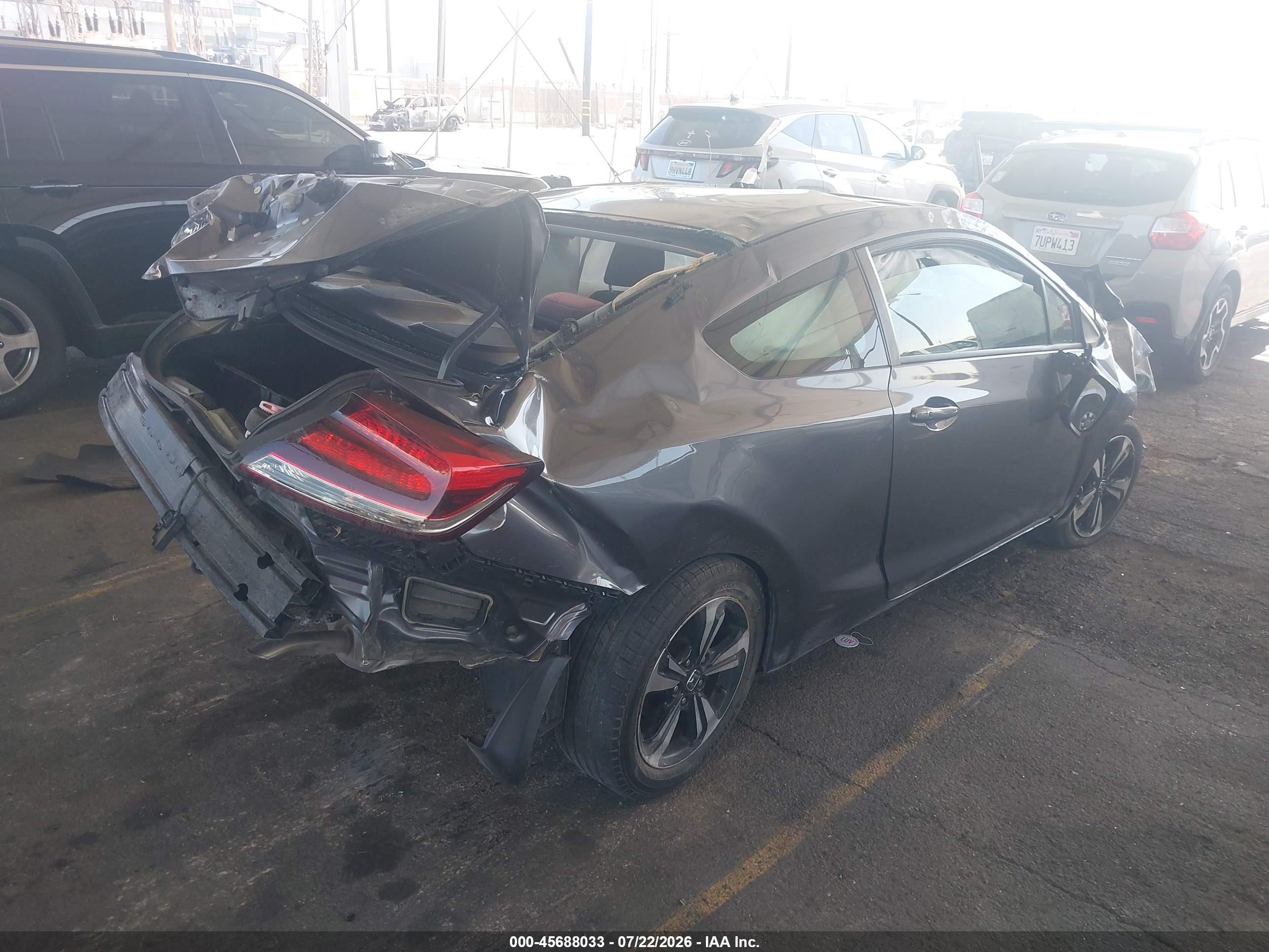 2015 Honda Civic Ex Gray vin: 2HGFG3B81FH506906