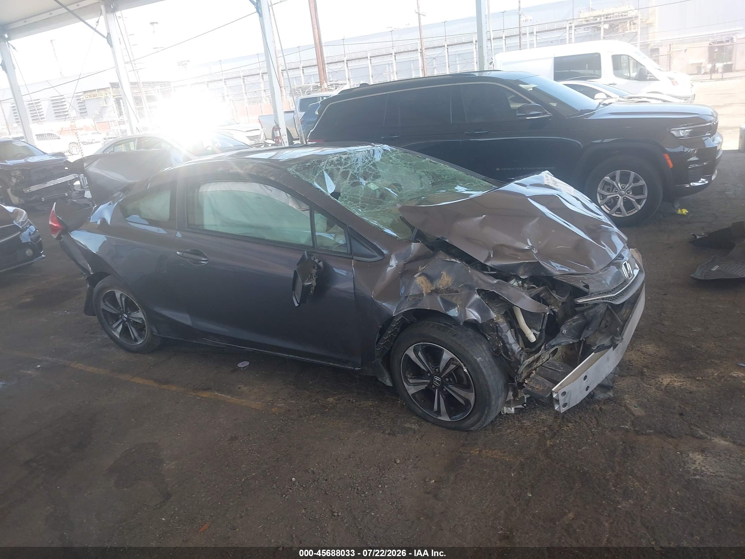 2015 Honda Civic Ex Gray vin: 2HGFG3B81FH506906