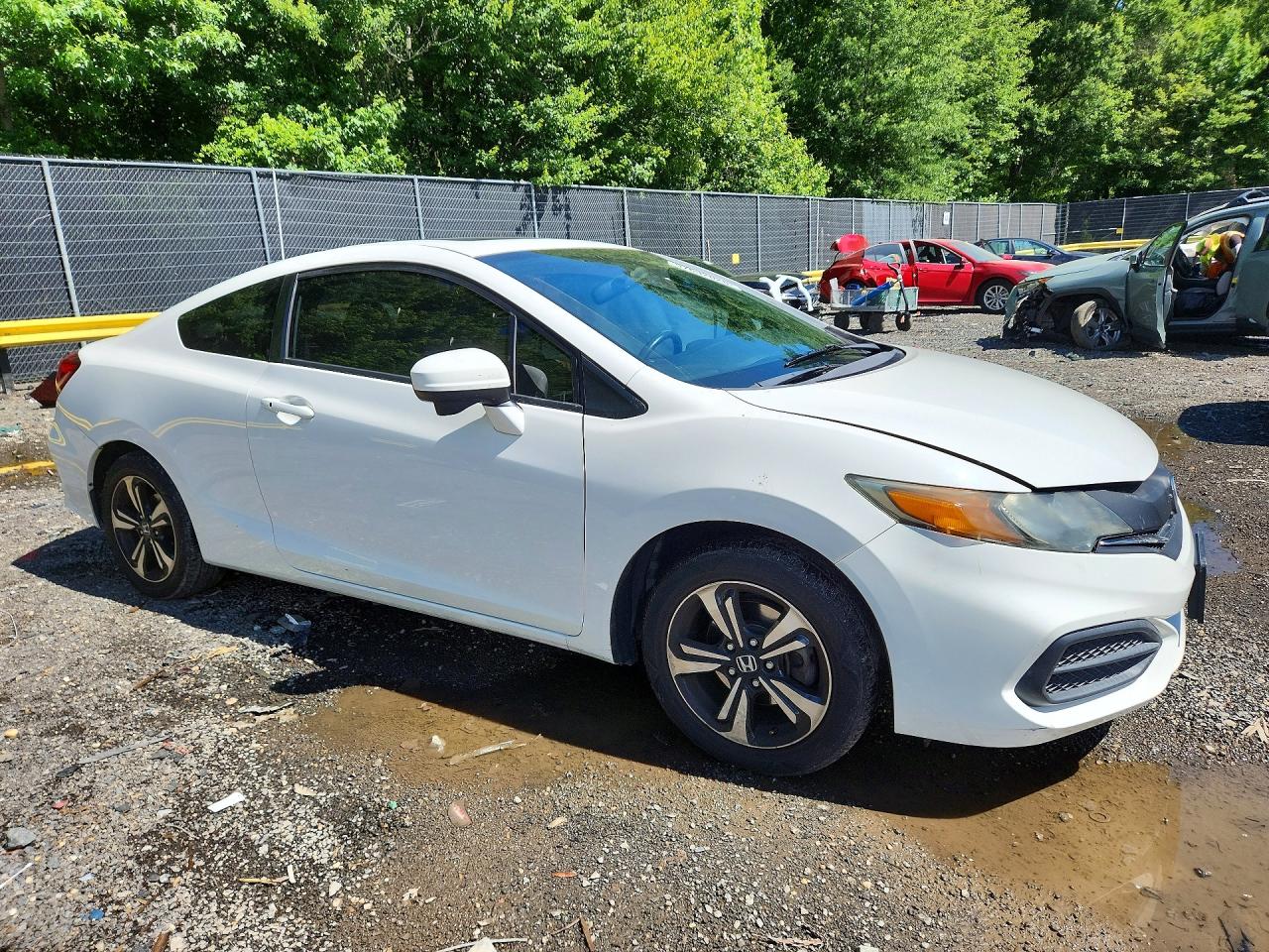 2015 Honda Civic Ex White vin: 2HGFG3B81FH510342