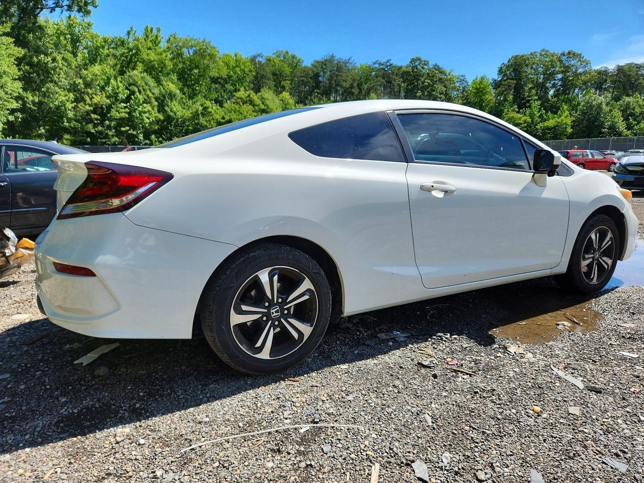 2015 Honda Civic Ex White vin: 2HGFG3B81FH510342