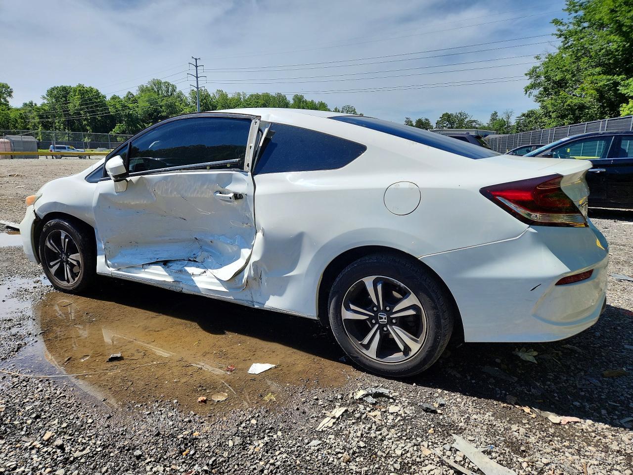 2015 Honda Civic Ex White vin: 2HGFG3B81FH510342