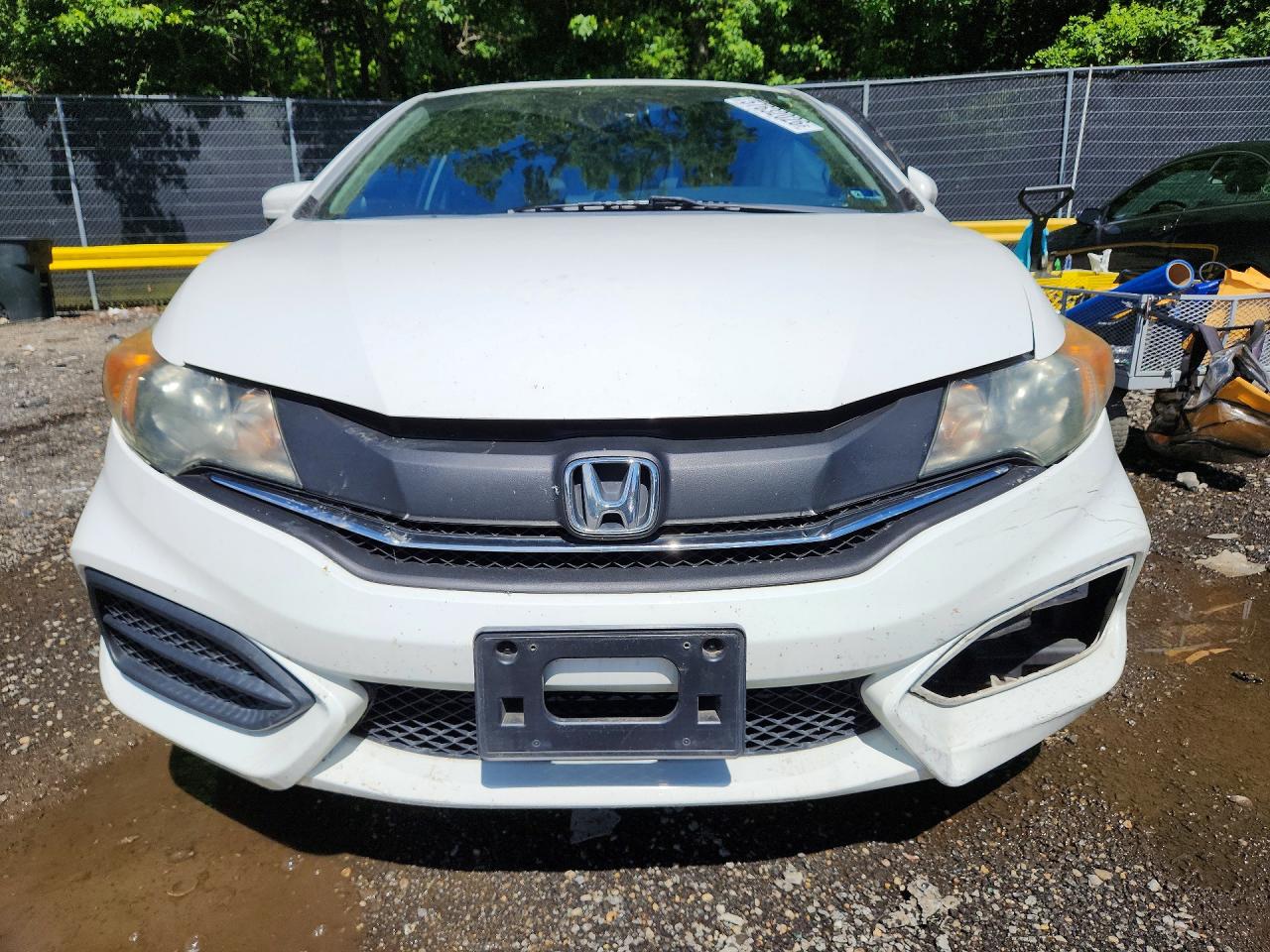 2015 Honda Civic Ex White vin: 2HGFG3B81FH510342