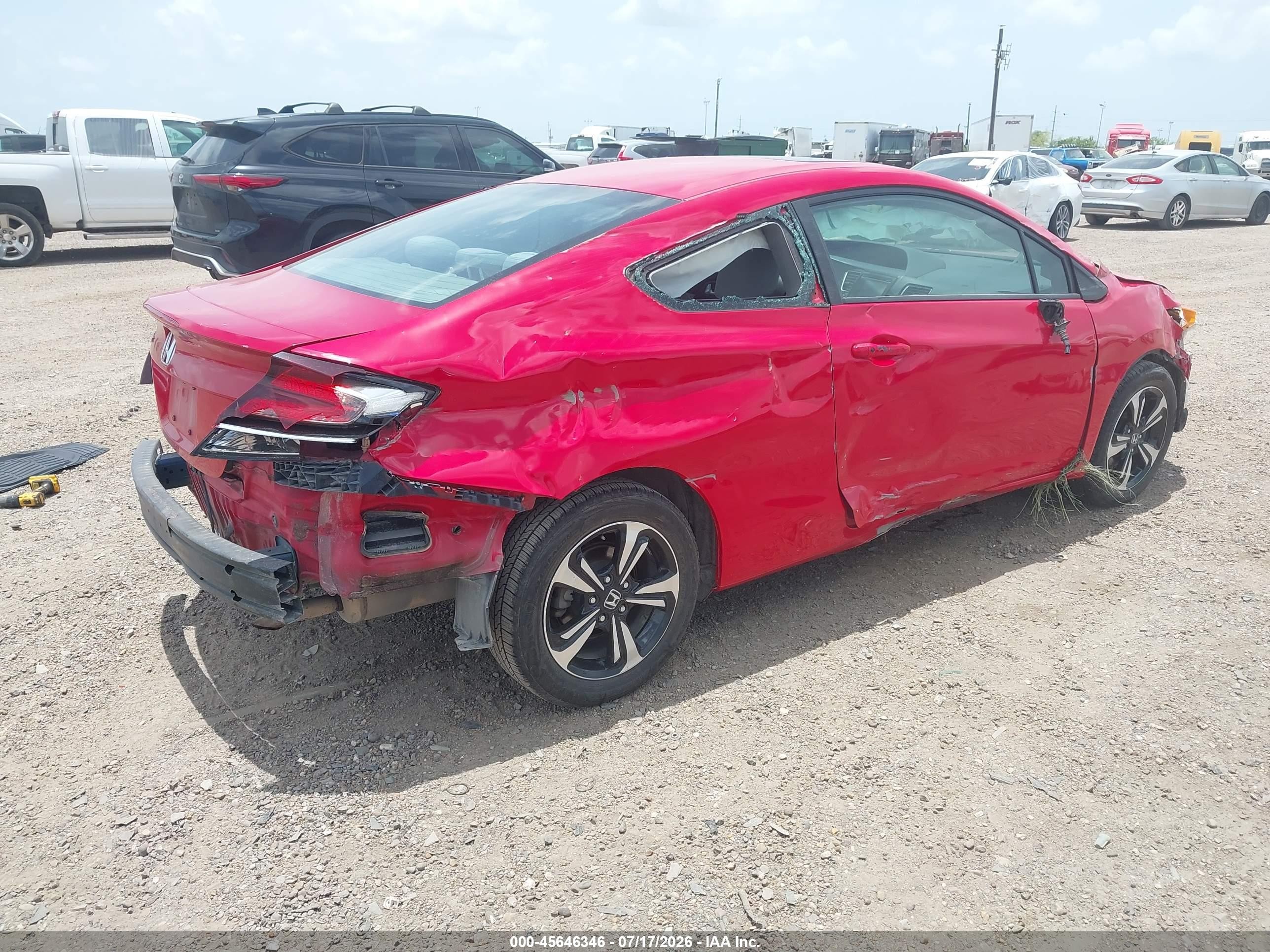 2015 Honda Civic Ex Red vin: 2HGFG3B81FH519266