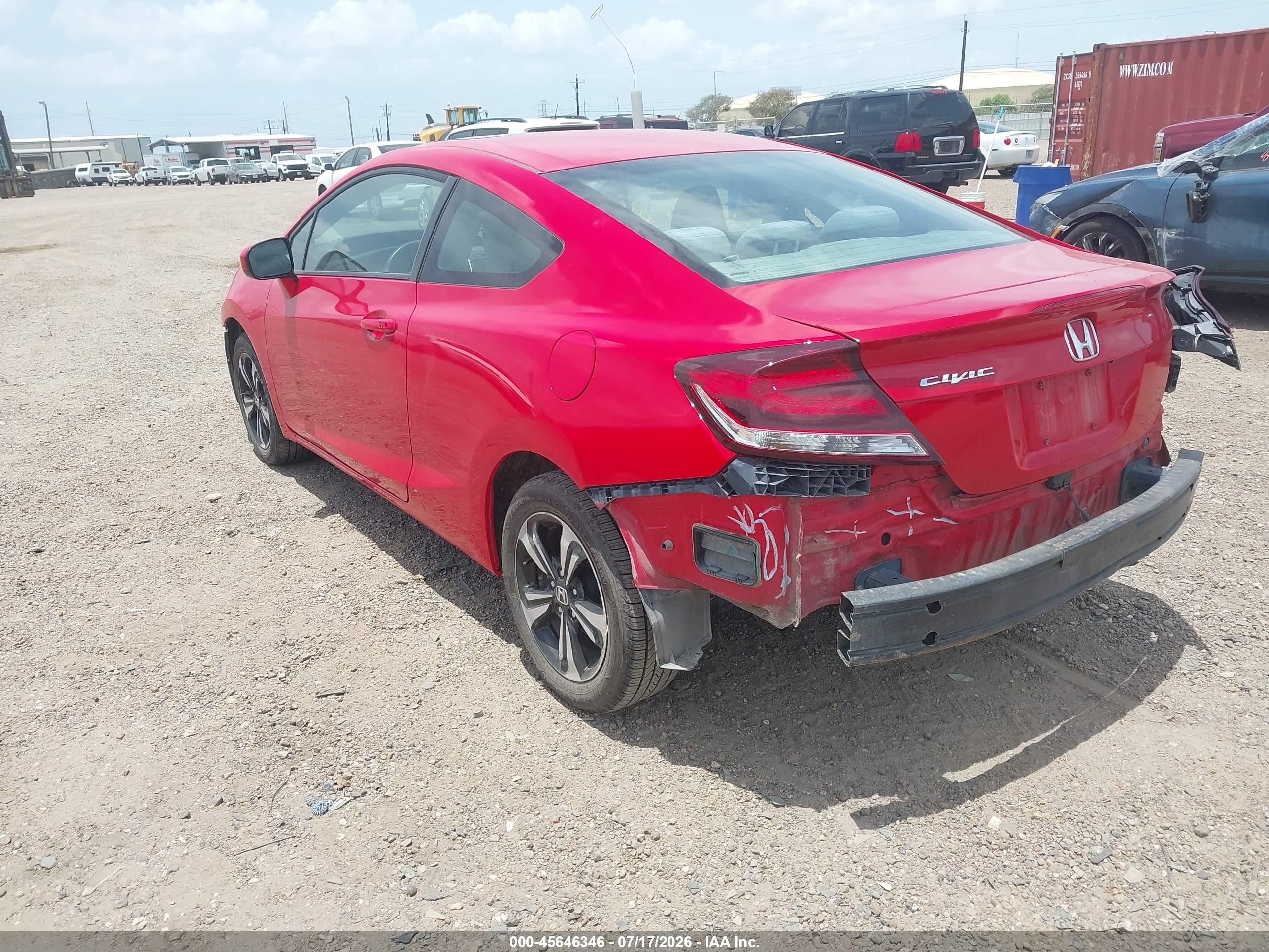 2015 Honda Civic Ex Red vin: 2HGFG3B81FH519266
