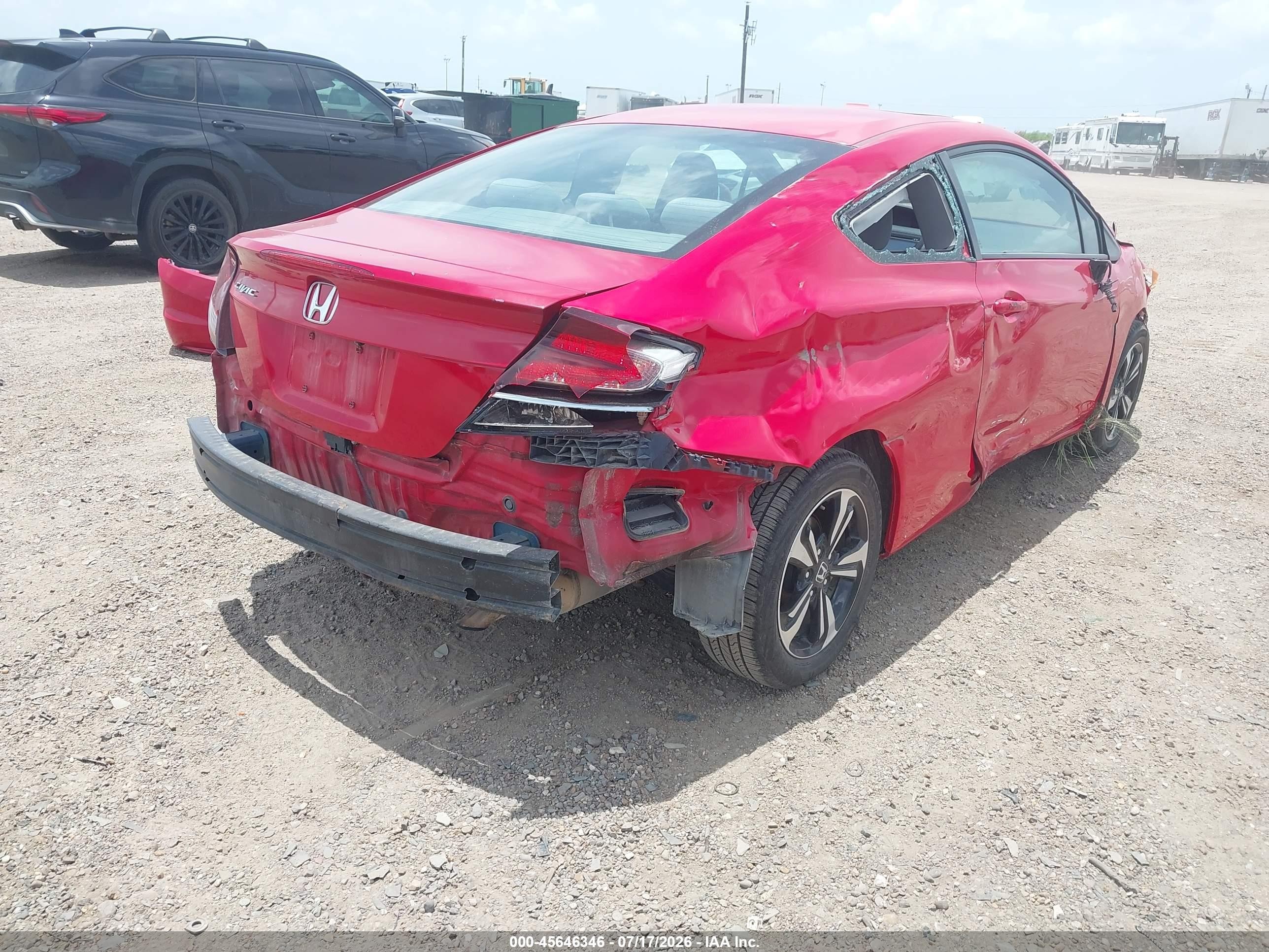 2015 Honda Civic Ex Red vin: 2HGFG3B81FH519266