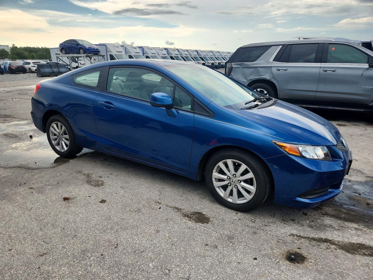 2012 Honda Civic Ex Blue vin: 2HGFG3B82CH520566