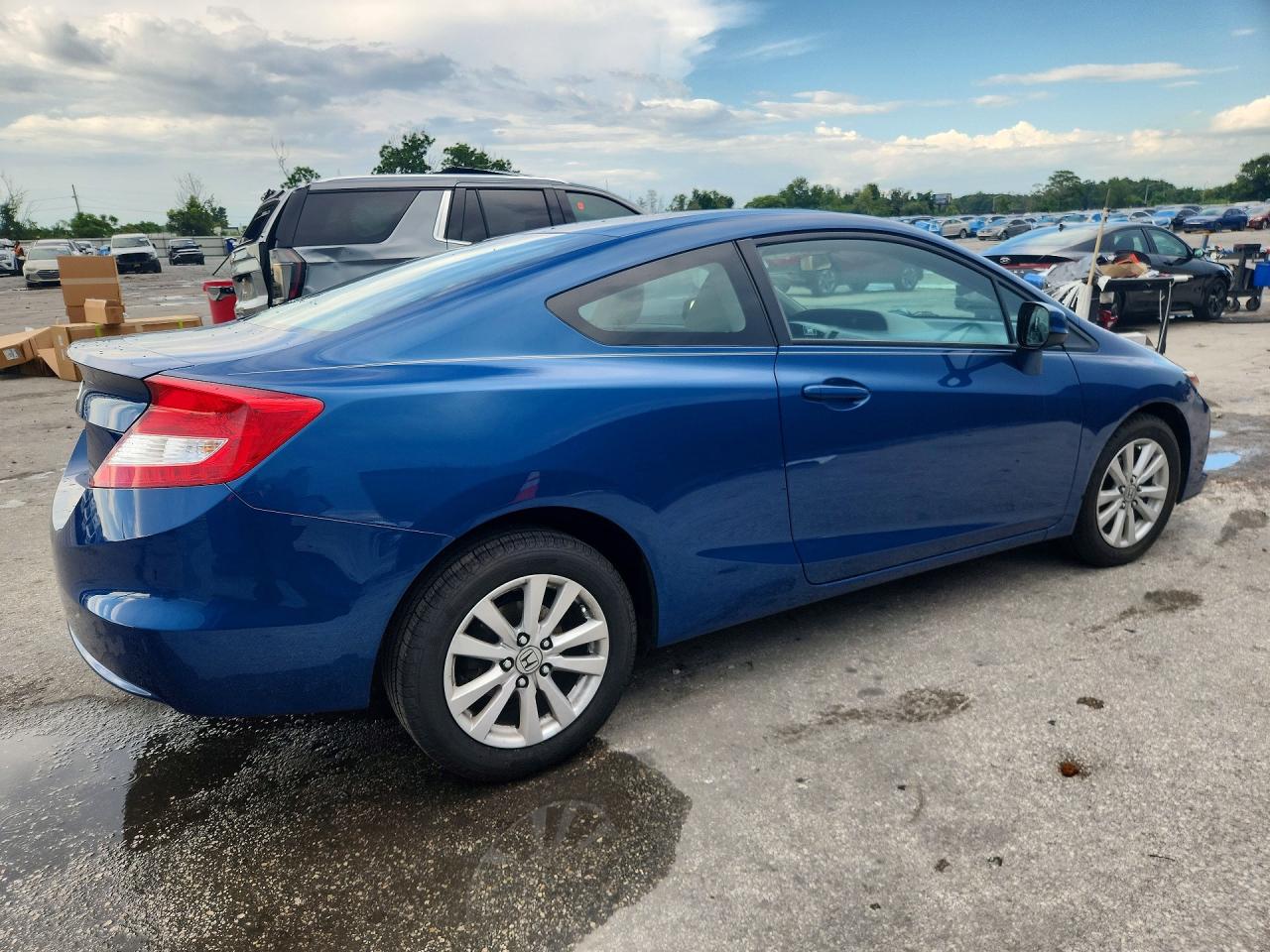 2012 Honda Civic Ex Blue vin: 2HGFG3B82CH520566