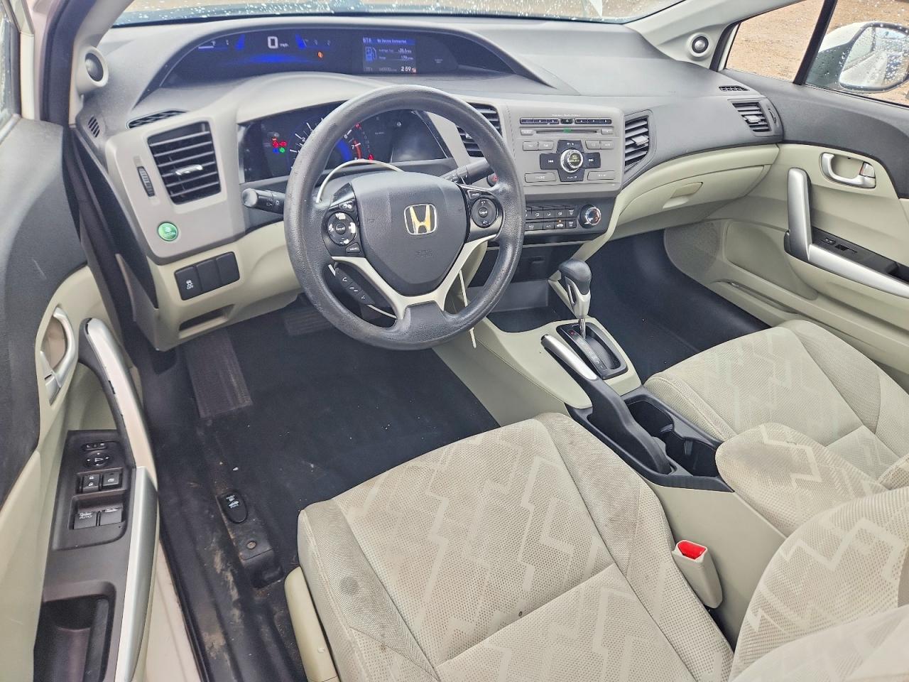 2012 Honda Civic Ex White vin: 2HGFG3B82CH528554