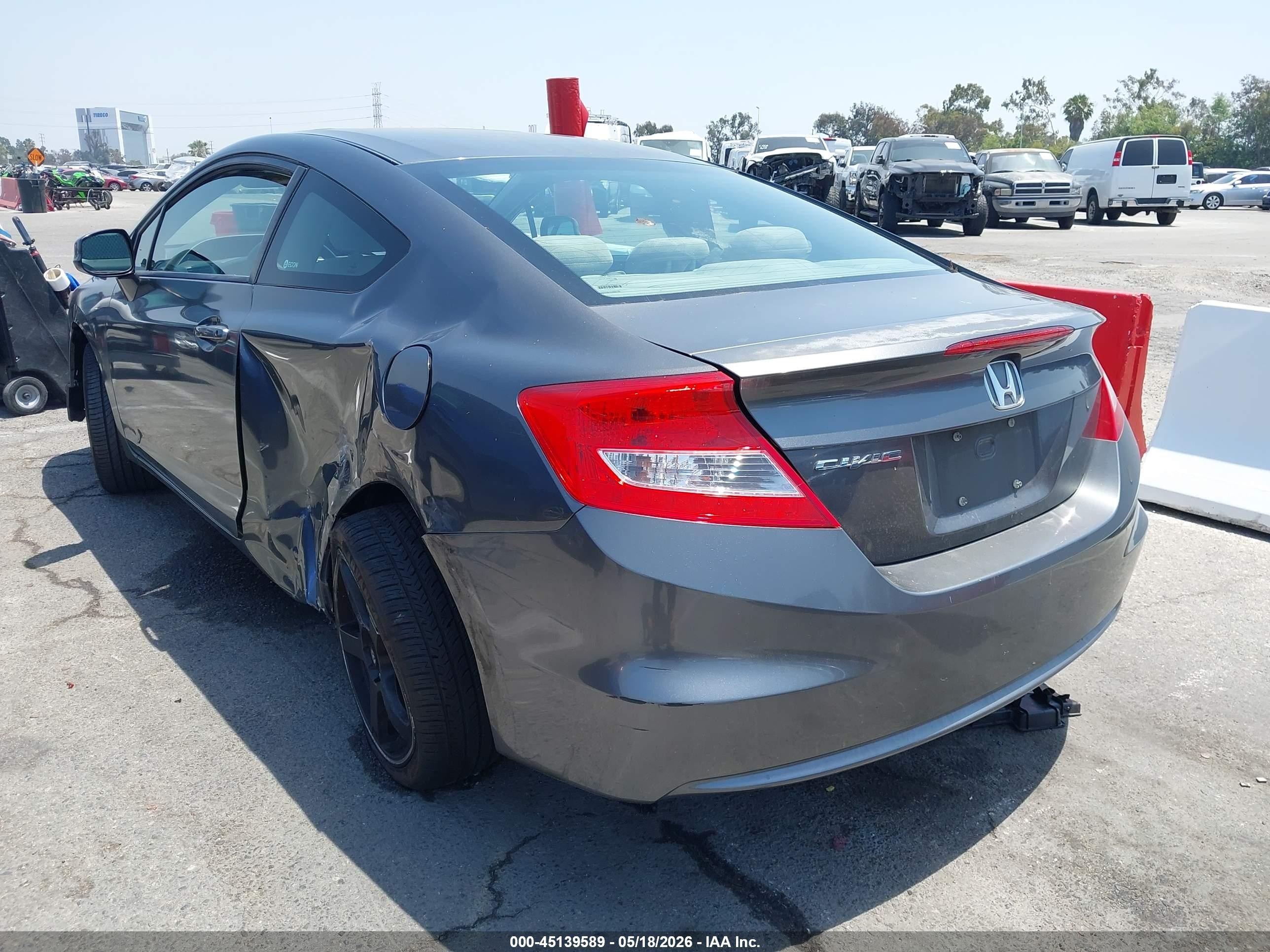 2012 Honda Civic Ex Gray vin: 2HGFG3B82CH529204