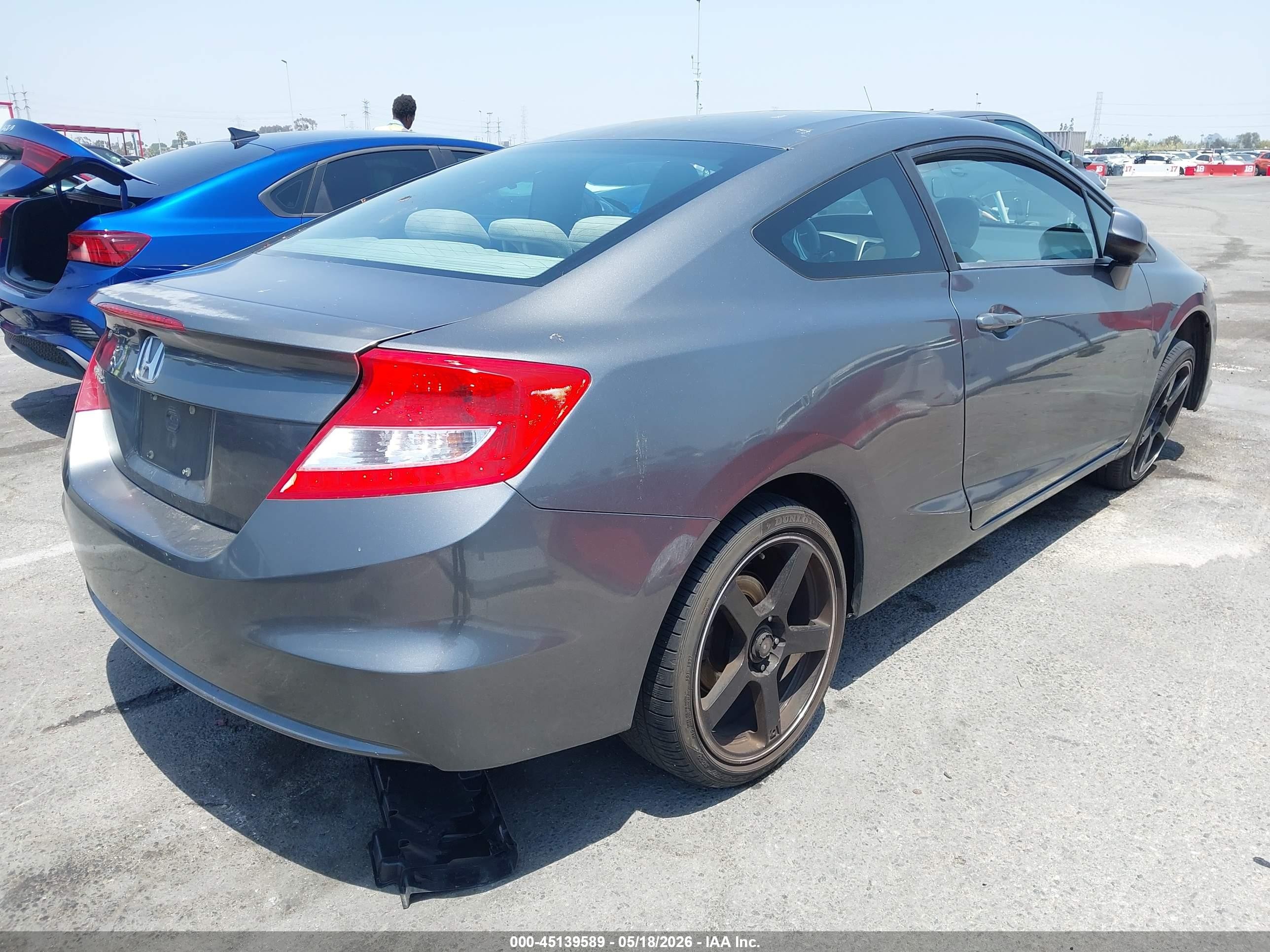 2012 Honda Civic Ex Gray vin: 2HGFG3B82CH529204