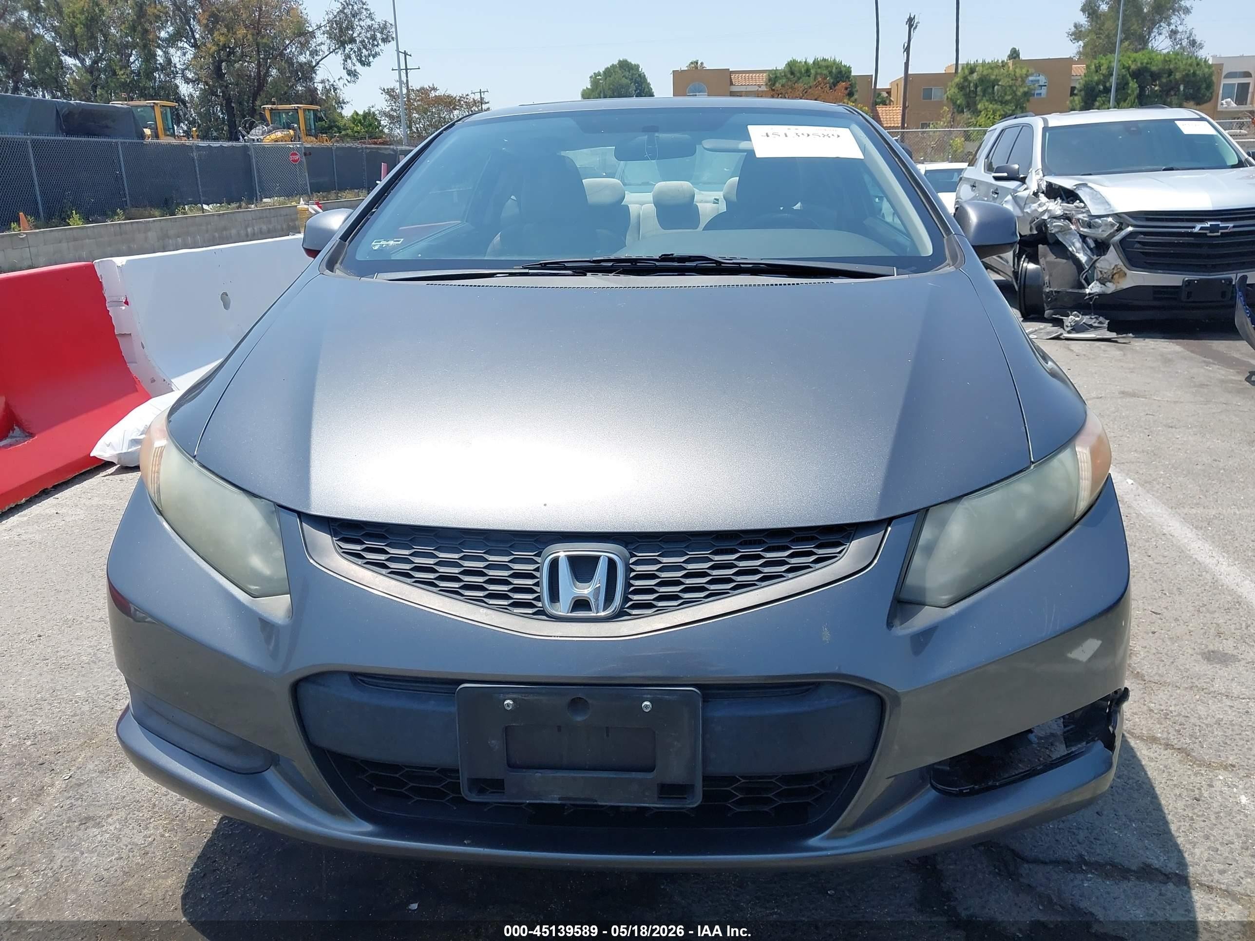 2012 Honda Civic Ex Gray vin: 2HGFG3B82CH529204