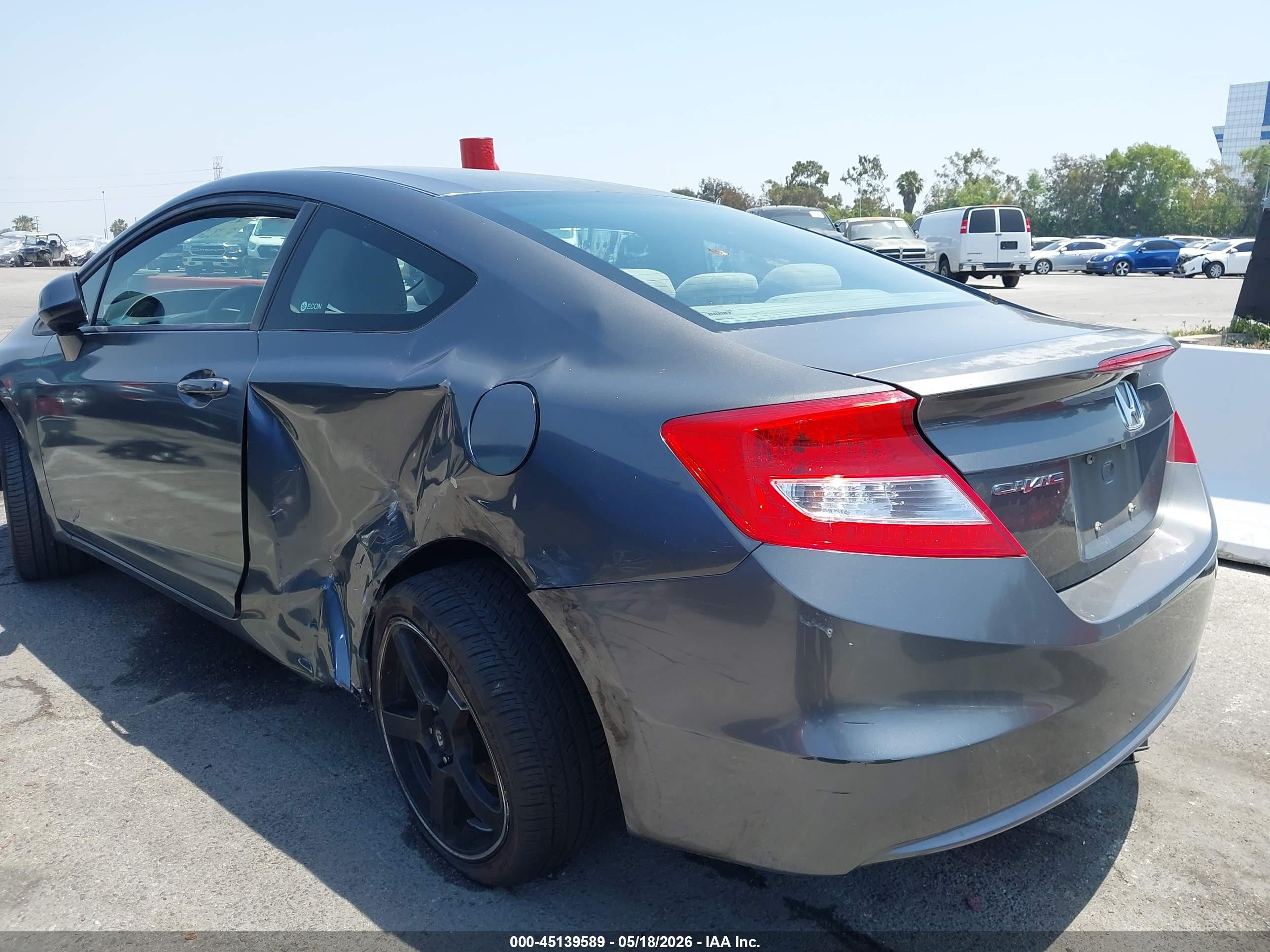 2012 Honda Civic Ex Gray vin: 2HGFG3B82CH529204