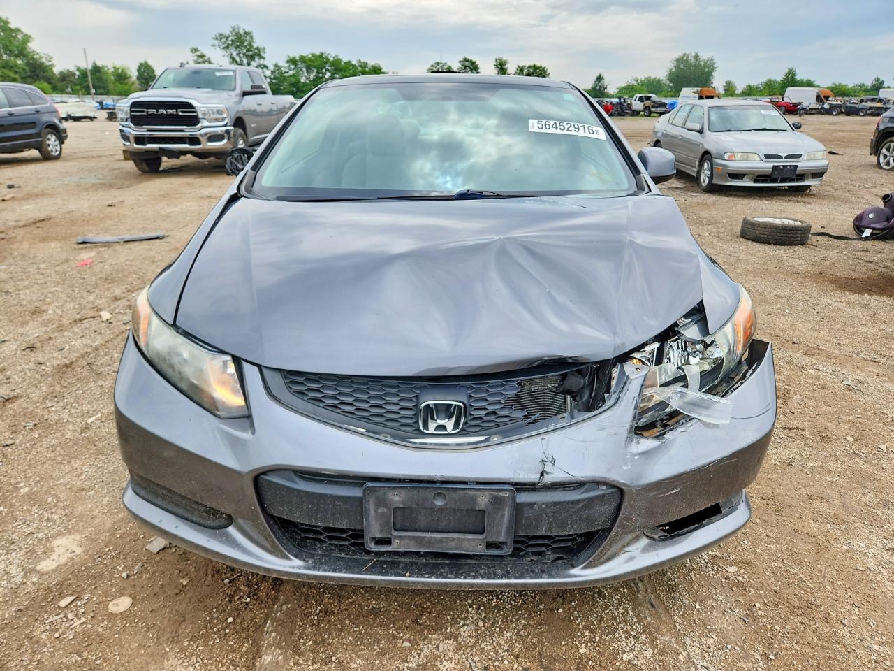 2012 Honda Civic Ex Gray vin: 2HGFG3B82CH530109
