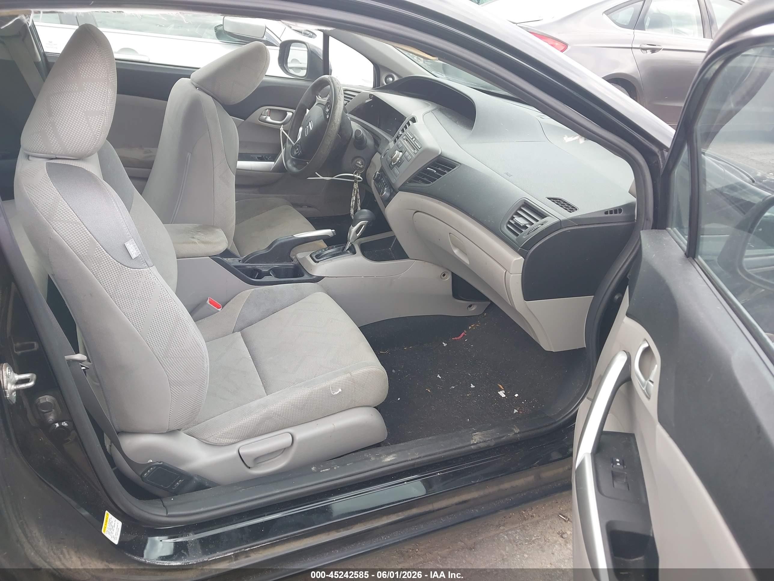 2012 Honda Civic Ex Черный vin: 2HGFG3B82CH531003