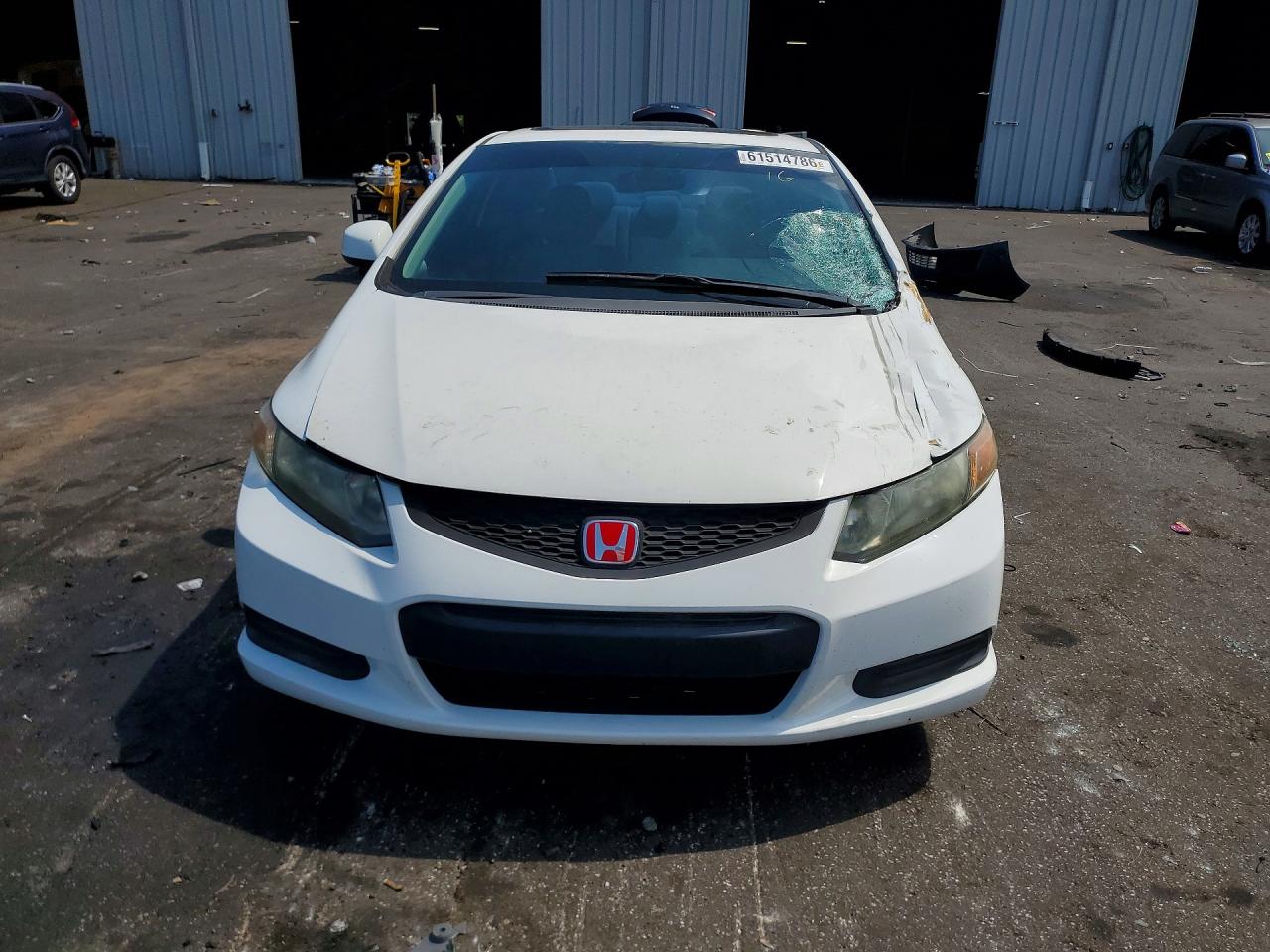 2012 Honda Civic Ex White vin: 2HGFG3B82CH547251