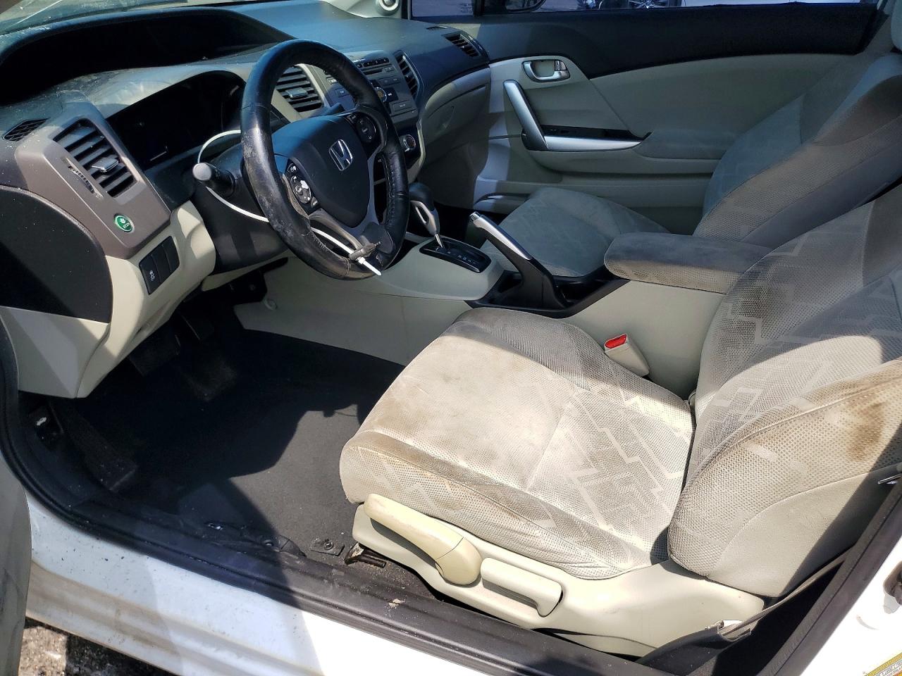 2012 Honda Civic Ex White vin: 2HGFG3B82CH547251