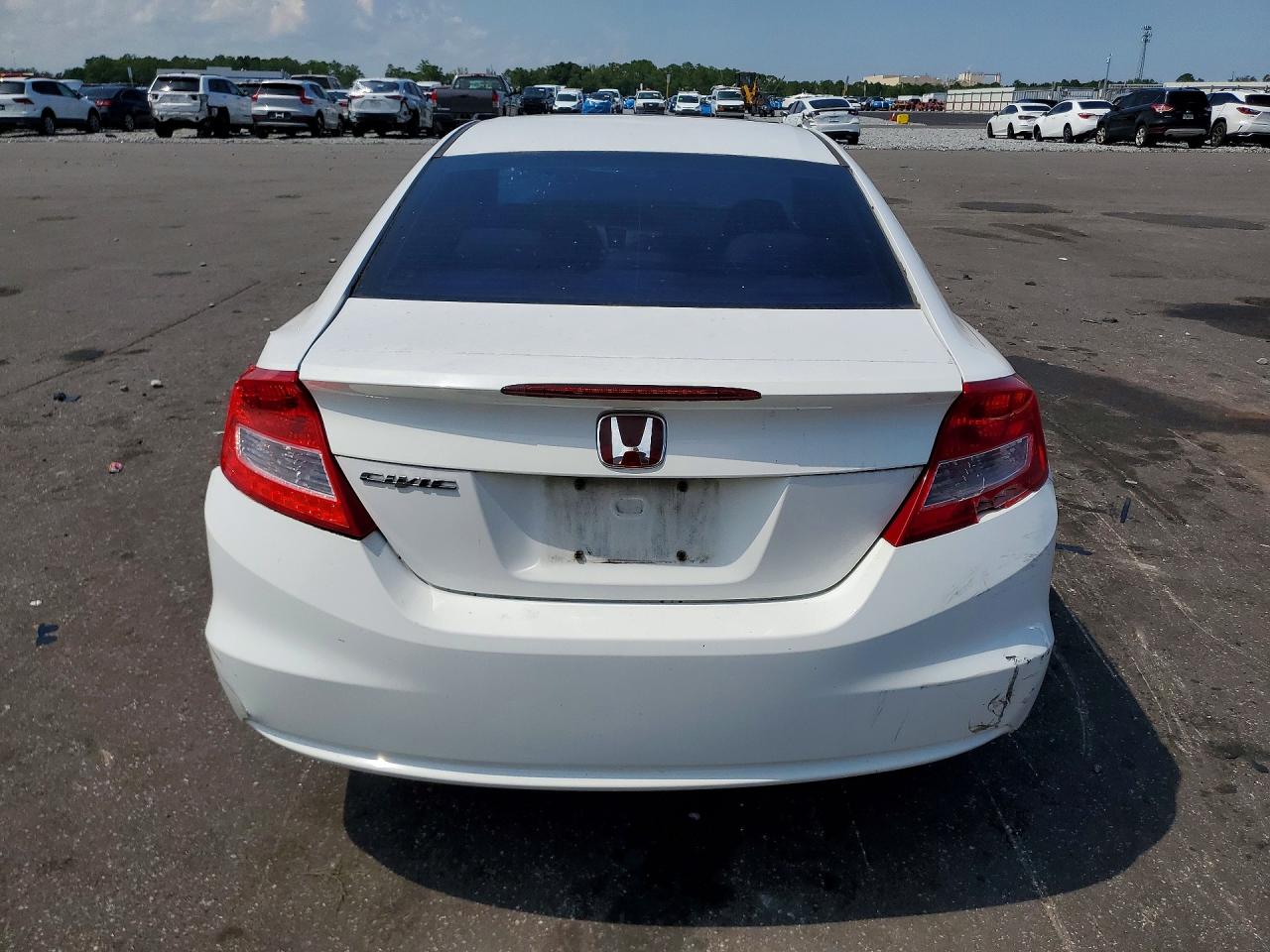 2012 Honda Civic Ex White vin: 2HGFG3B82CH547251