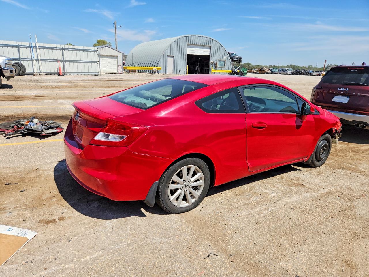 2012 Honda Civic Ex Red vin: 2HGFG3B82CH548514