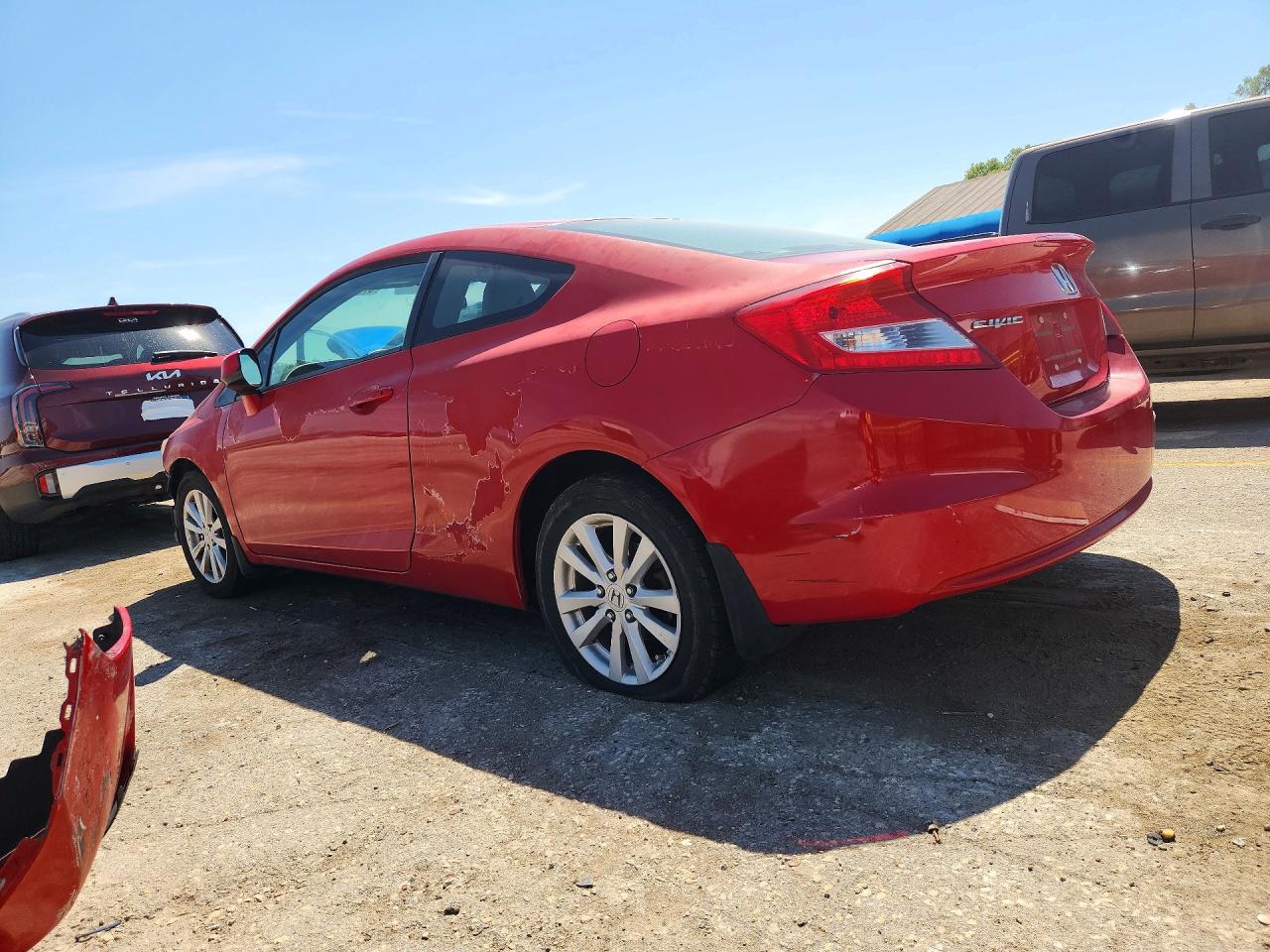 2012 Honda Civic Ex Red vin: 2HGFG3B82CH548514
